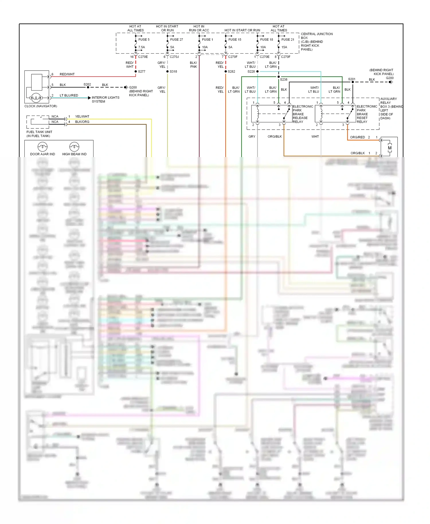 Lincoln Navigator II (2002-2006) microprocessor wiring diagram  (7 of 12)