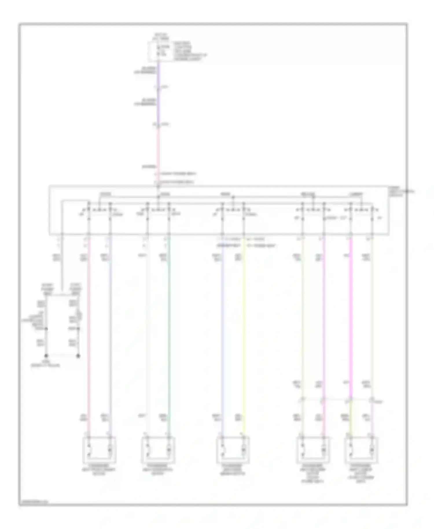 Navigator Lincoln III (2006-2014): Passenger power seat circuit