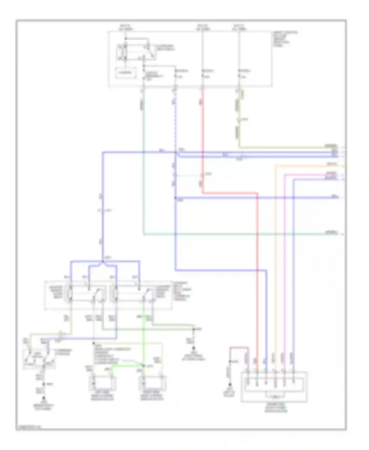 Navigator Lincoln III (2006-2014): Power windows circuit (1 of 2)
