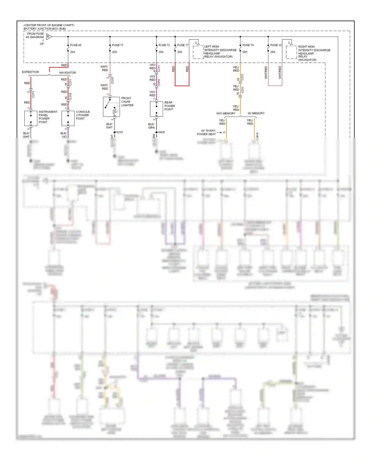 Lincoln Navigator III (2006-2014) accessory protocol interface (aim) module wiring diagram  (1 of 1)