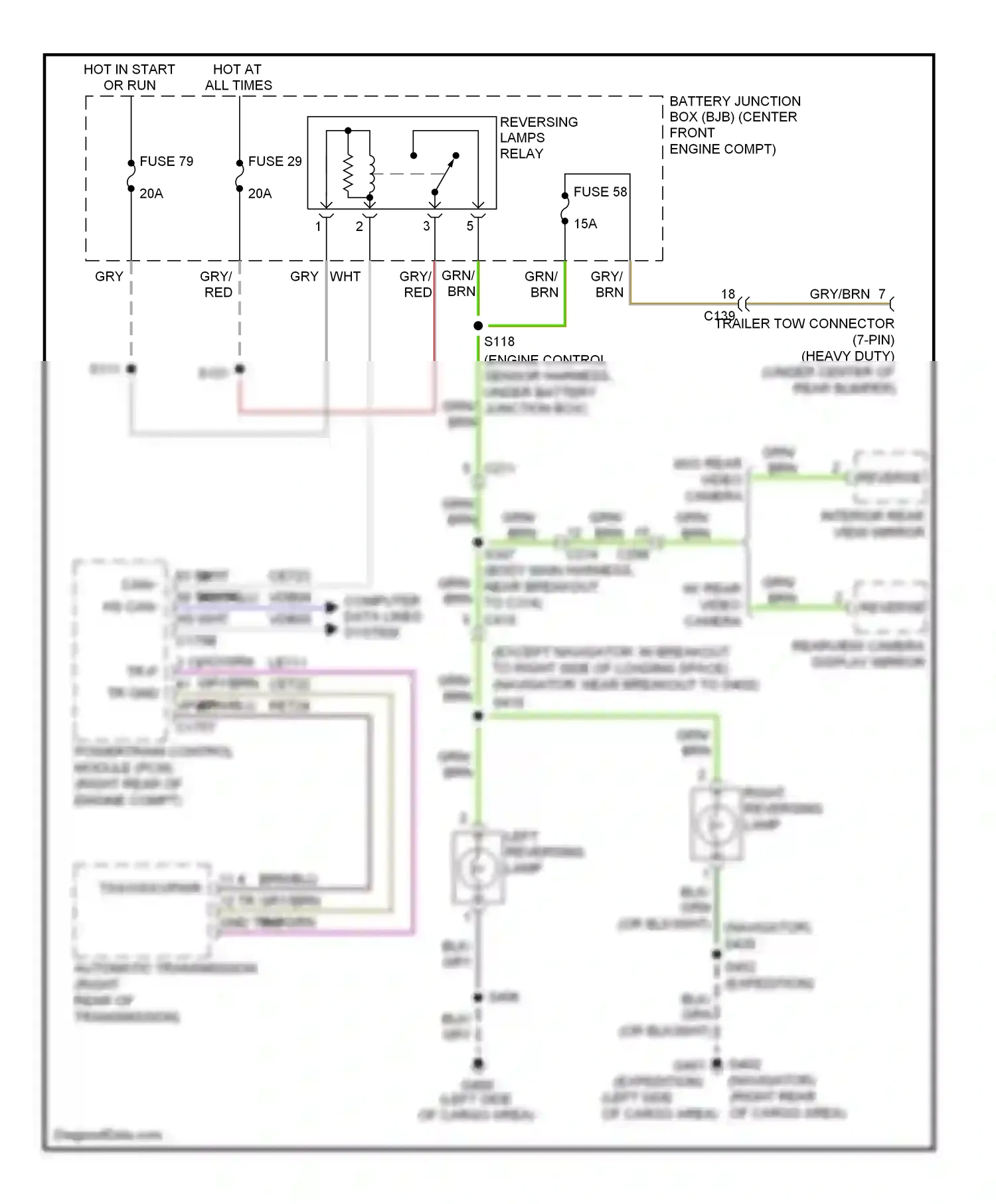 Lincoln Navigator III (2006-2014) computer data lines system wiring diagram  (4 of 40)