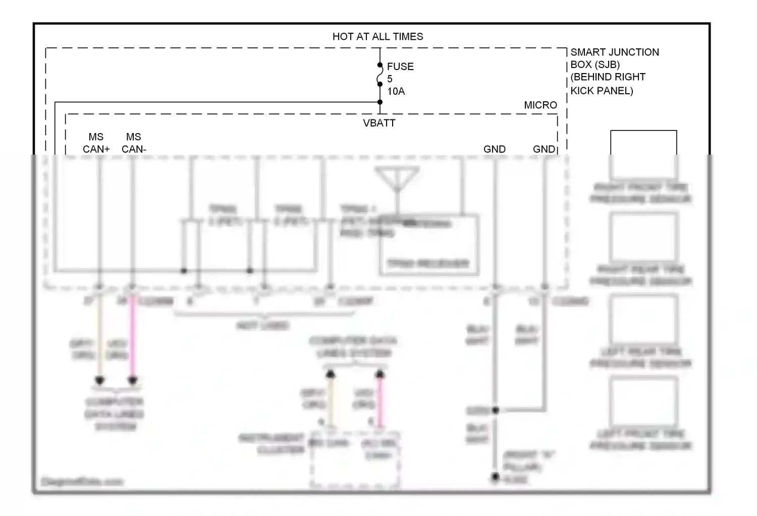 Lincoln Navigator III (2006-2014) computer data lines system wiring diagram  (39 of 40)