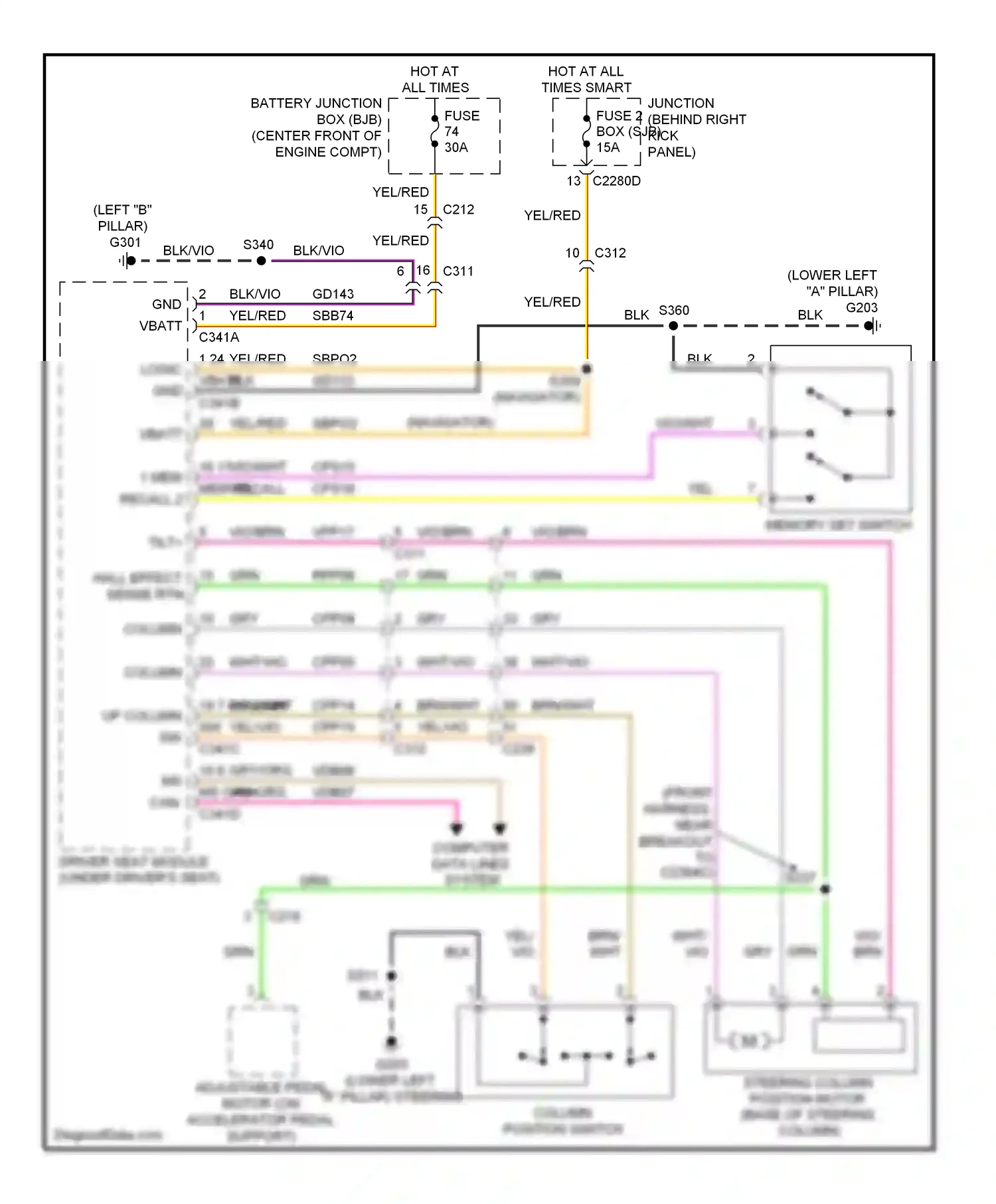 Lincoln Navigator III (2006-2014) computer data lines system wiring diagram  (20 of 40)