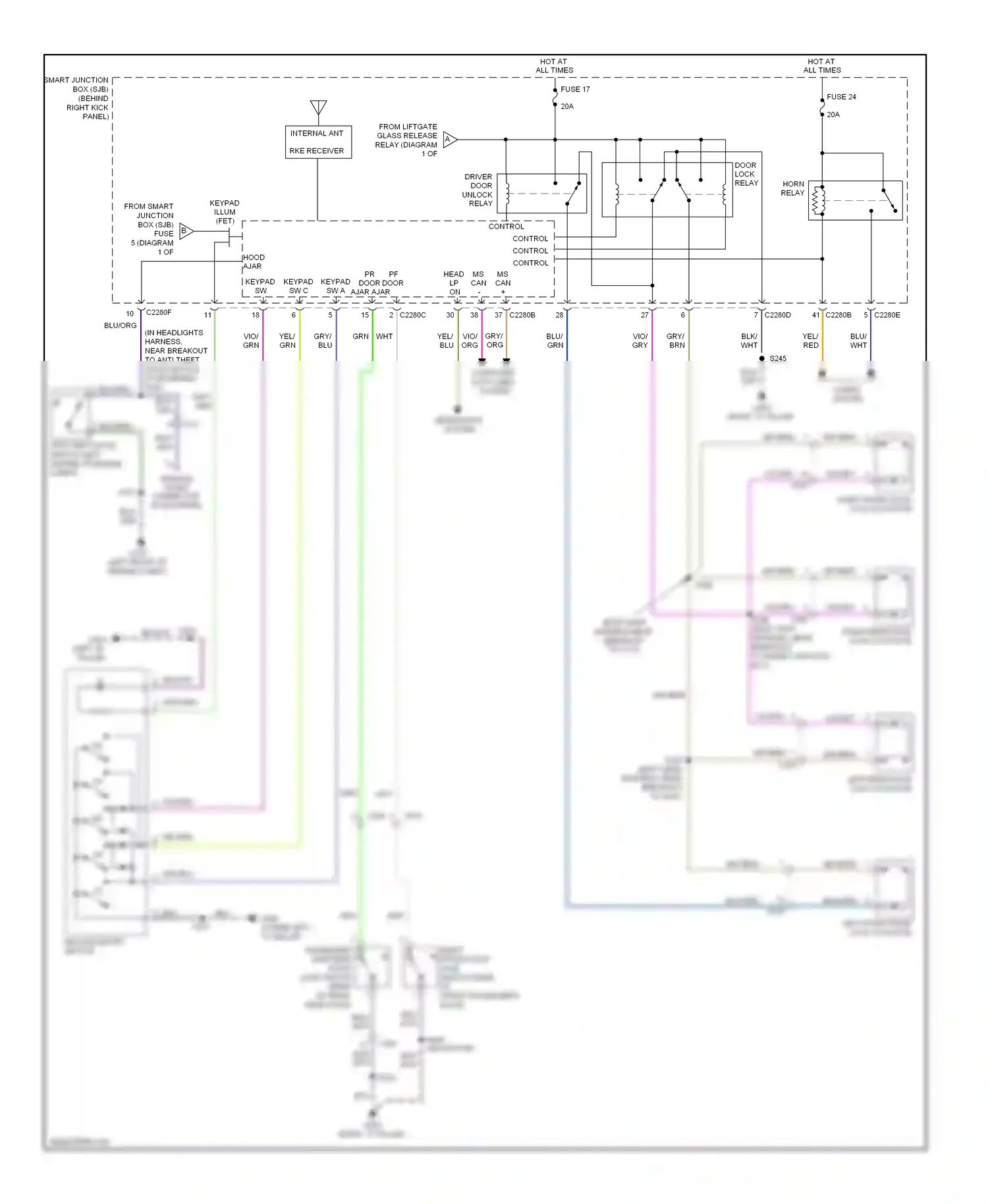 Lincoln Navigator III (2006-2014) computer data lines system wiring diagram  (8 of 40)