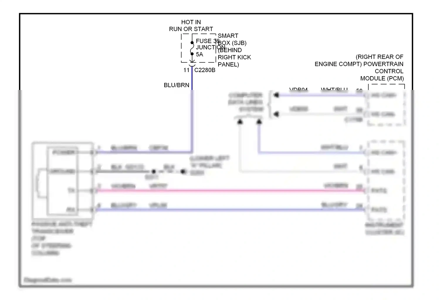 Lincoln Navigator III (2006-2014) computer data lines system wiring diagram  (9 of 40)