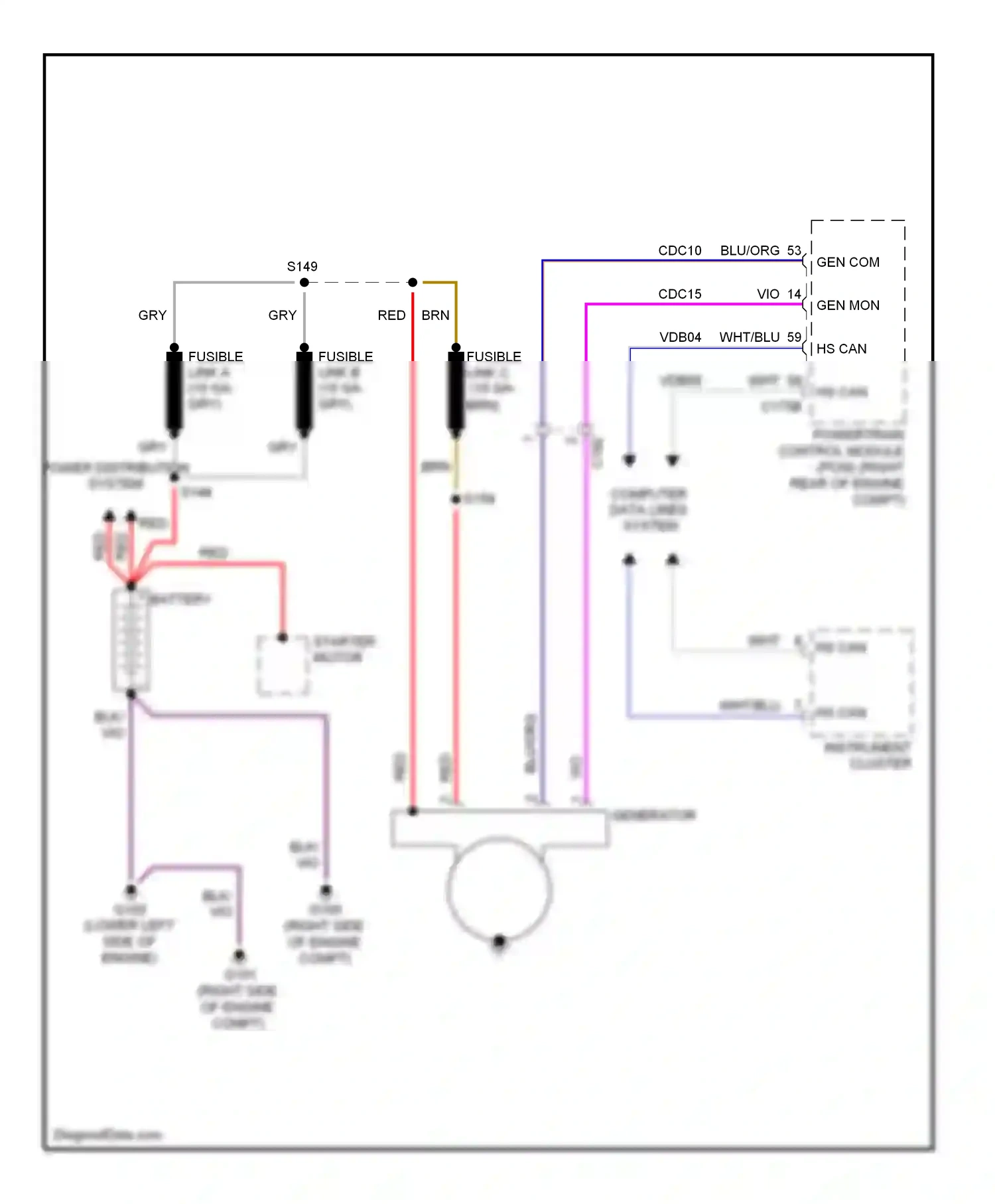 Lincoln Navigator III (2006-2014) computer data lines system wiring diagram  (32 of 40)
