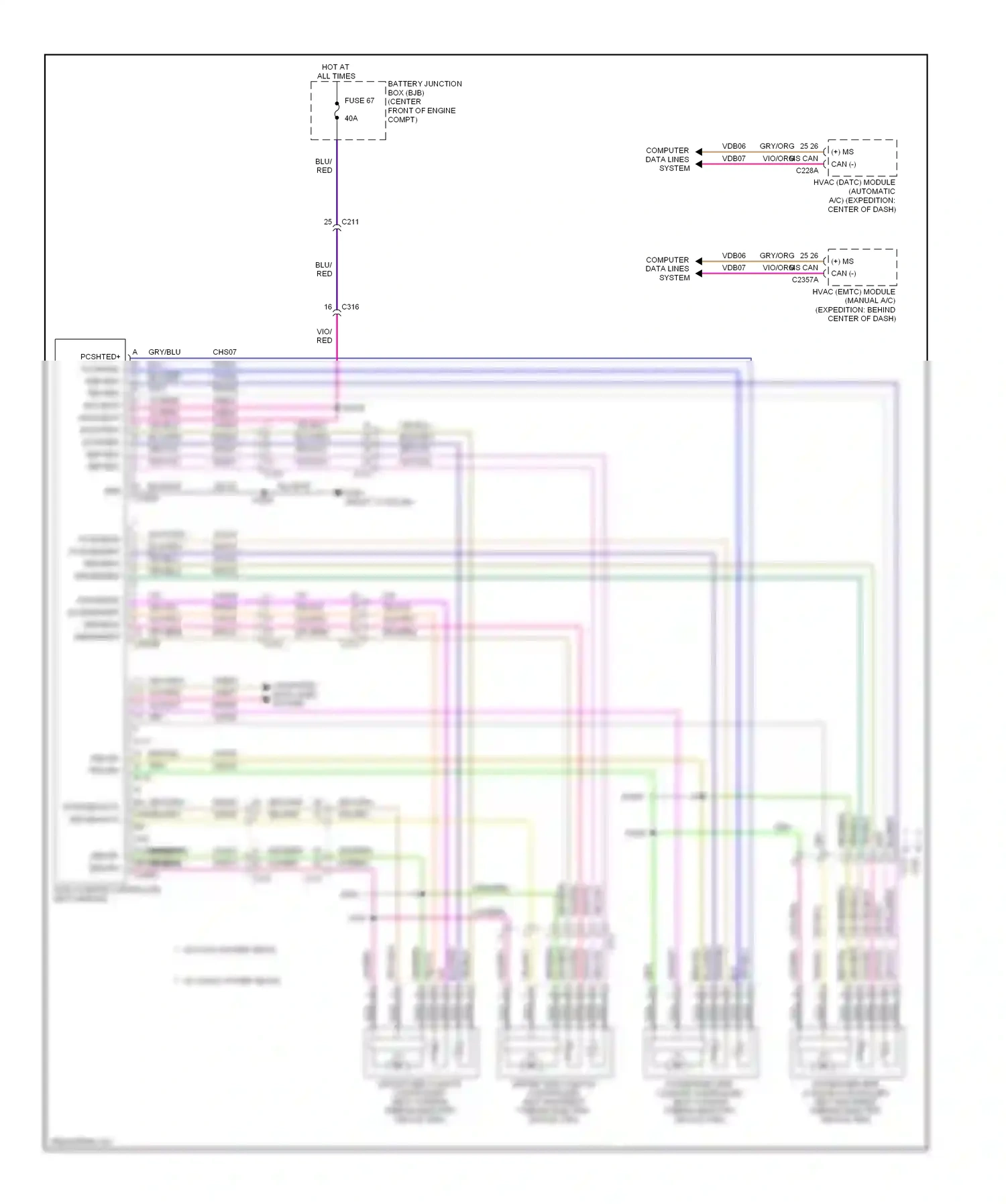Lincoln Navigator III (2006-2014) computer data lines system wiring diagram  (21 of 40)