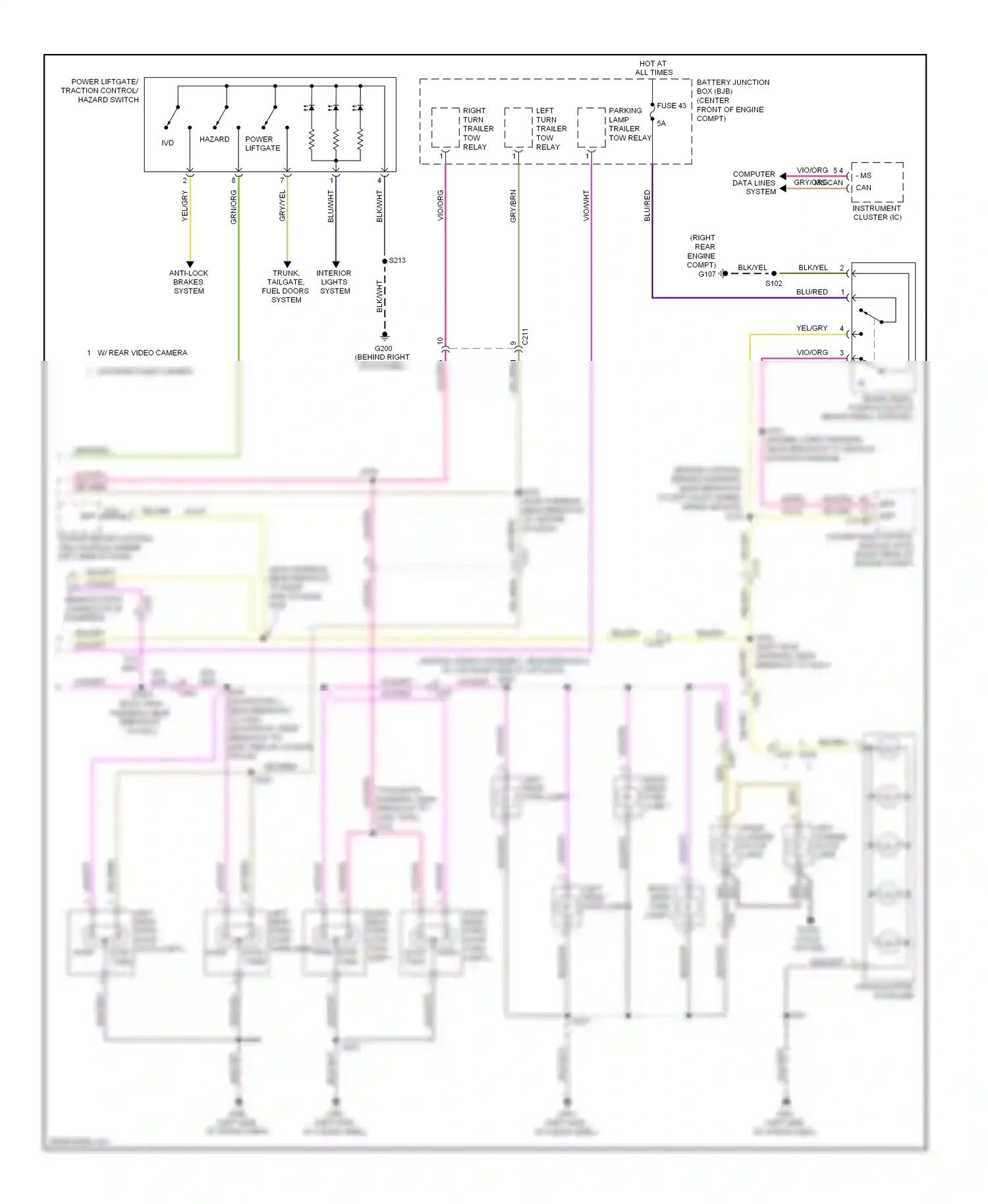 Lincoln Navigator III (2006-2014) computer data lines system wiring diagram  (14 of 40)