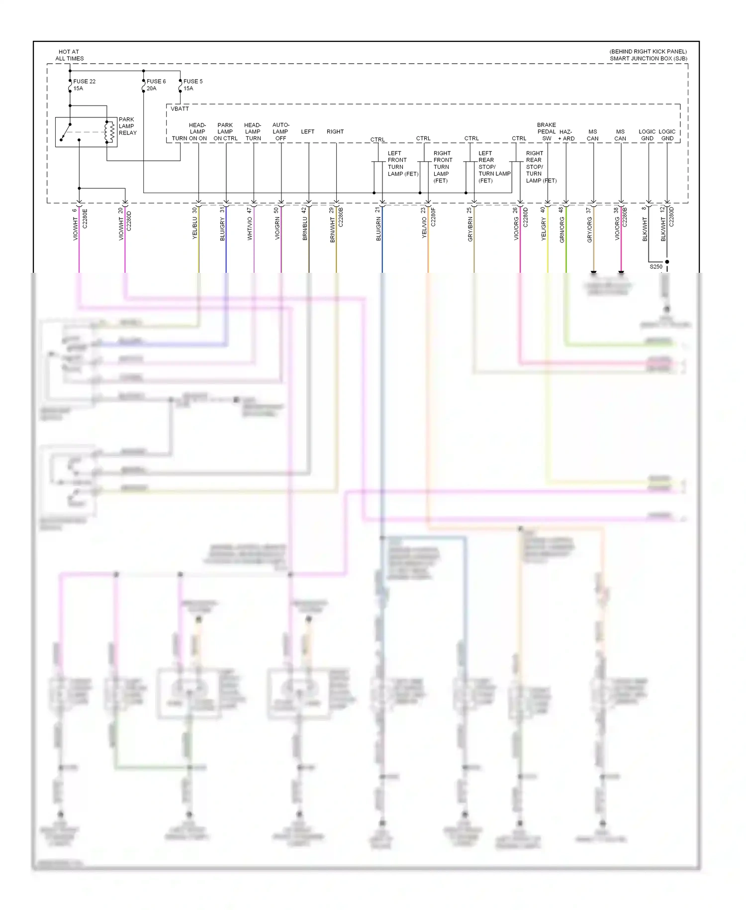 Lincoln Navigator III (2006-2014) computer data lines system wiring diagram  (13 of 40)
