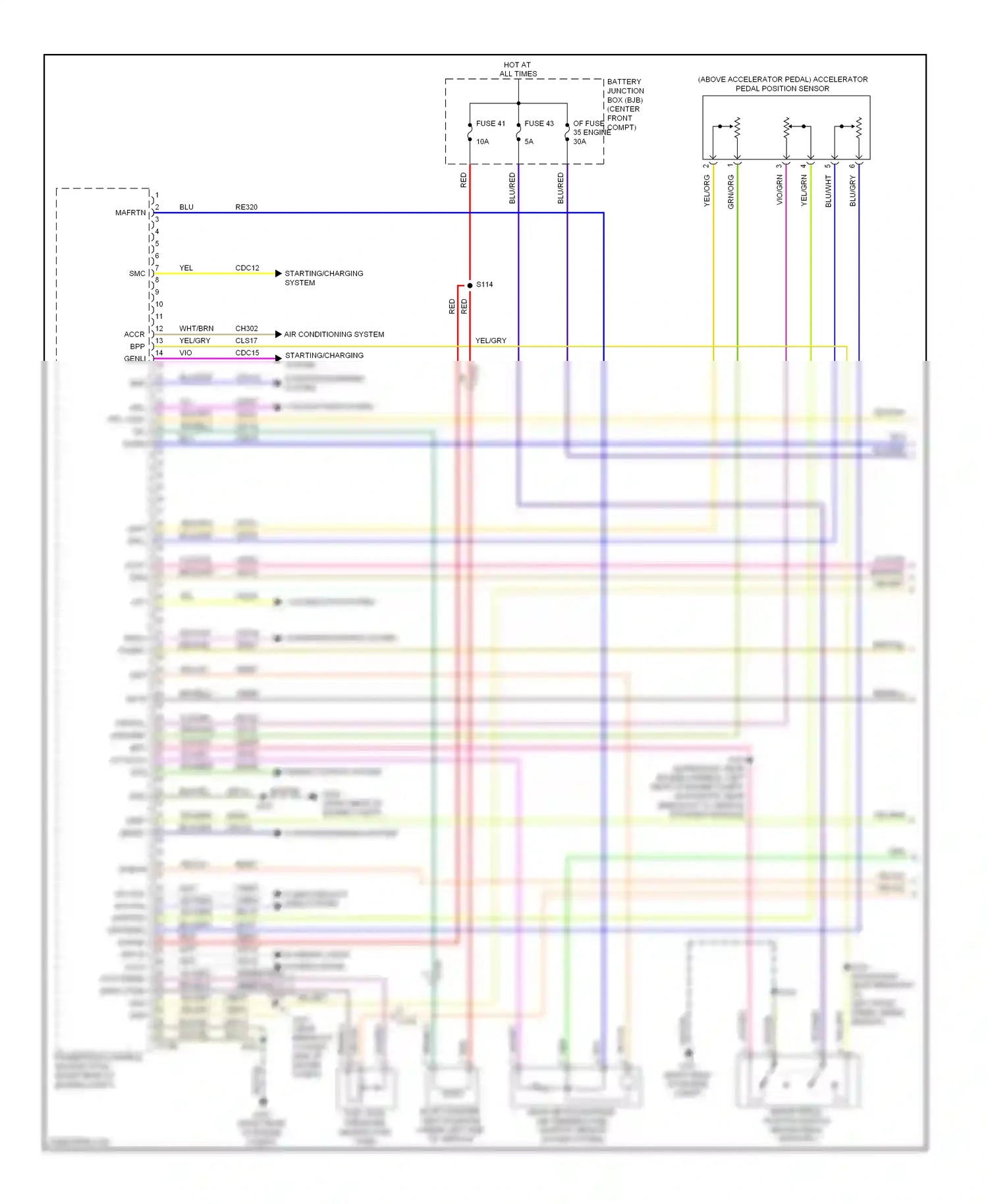 Lincoln Navigator III (2006-2014) dynamics module) wiring diagram  (1 of 1)