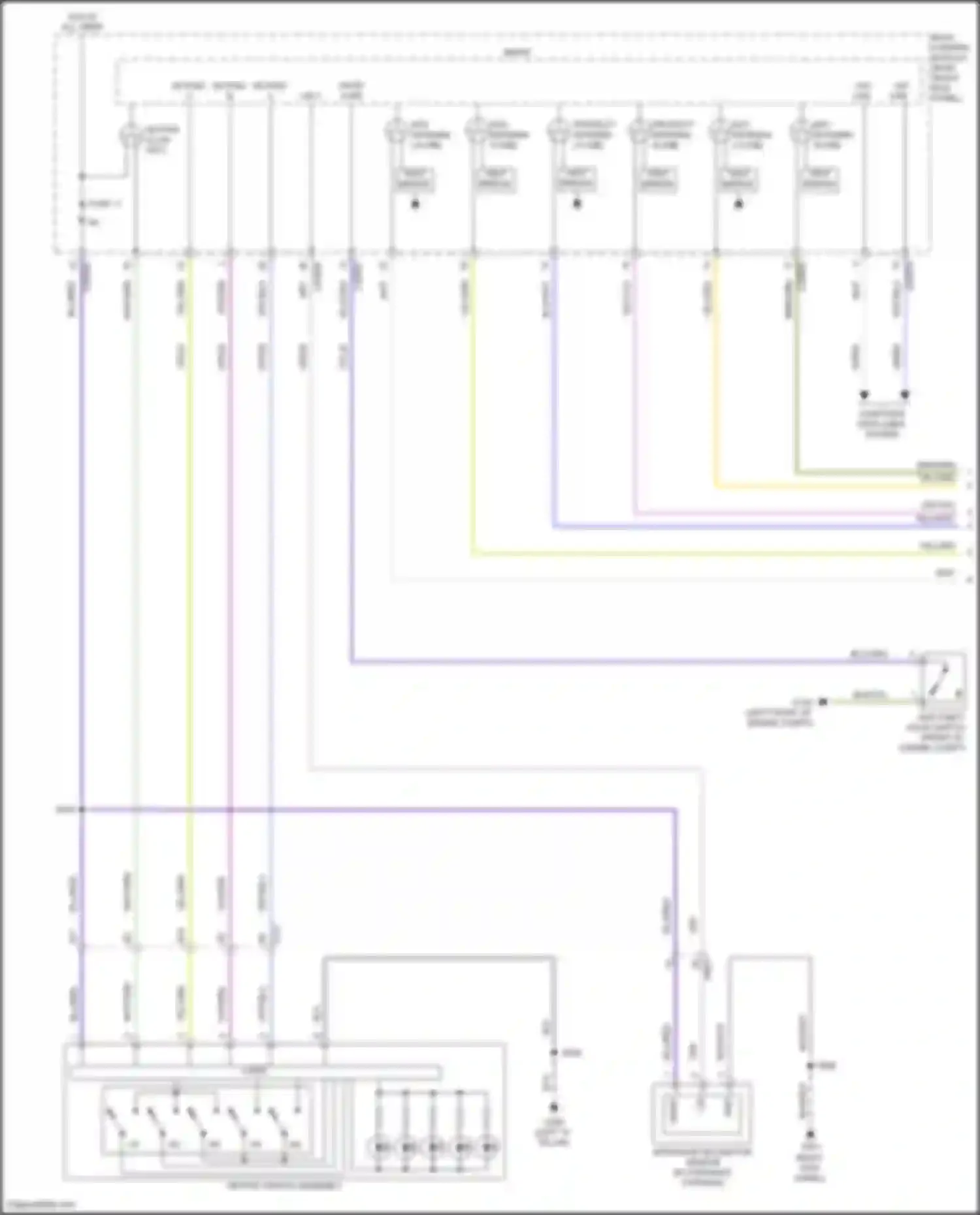 Car Wiring Diagrams for Navigator Lincoln IV (2017-2022): Forced entry circuit (1 of 6)
