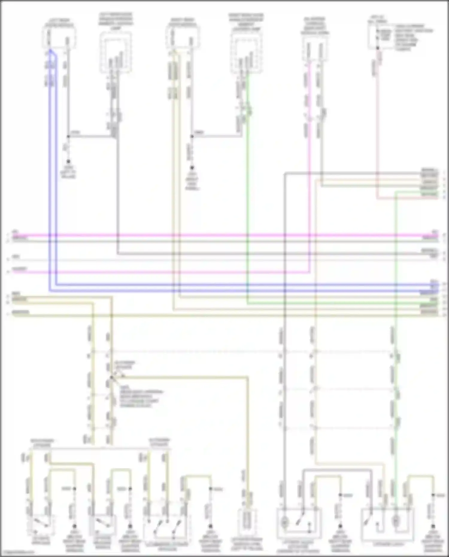 Car Wiring Diagrams for Navigator Lincoln IV (2017-2022): Forced entry circuit (5 of 6)