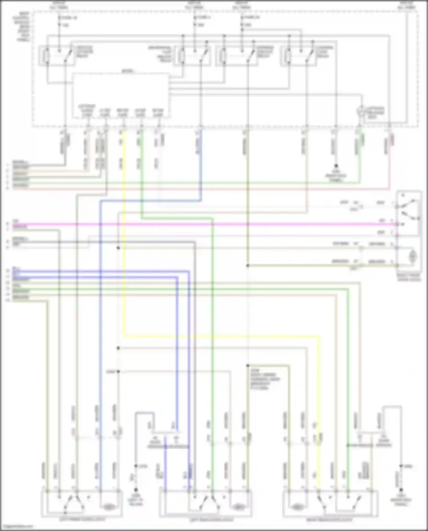 Car Wiring Diagrams for Navigator Lincoln IV (2017-2022): Forced entry circuit (6 of 6)