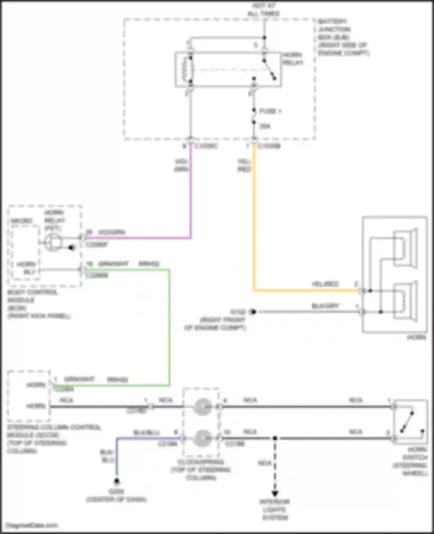 Wiring diagram blk for Lincoln Navigator IV (2017-2022) (61 of 95)