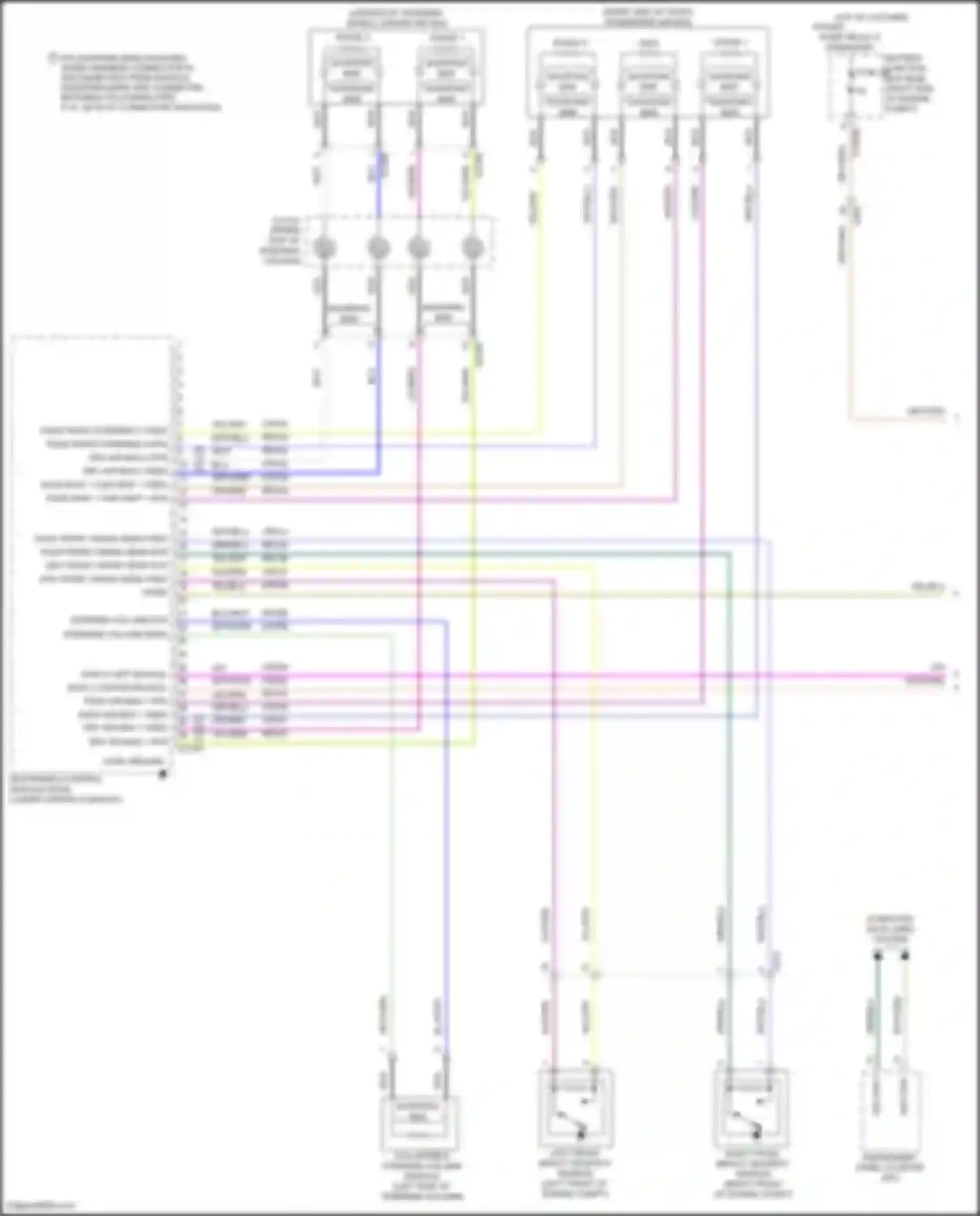 Wiring diagram collapsible steering column module for Lincoln Navigator IV (2017-2022) (1 of 1)