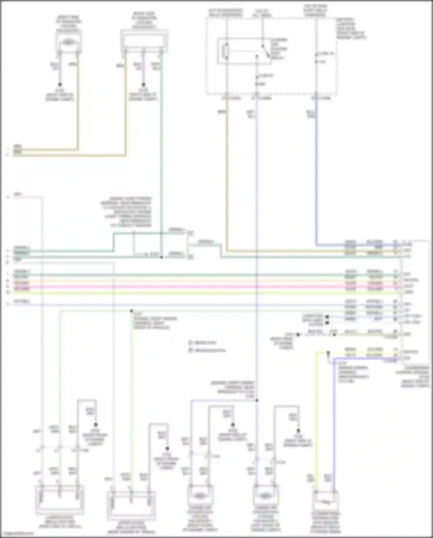 Wiring diagram cooling fan motor 2 for Lincoln Navigator IV (2017-2022) (2 of 3)