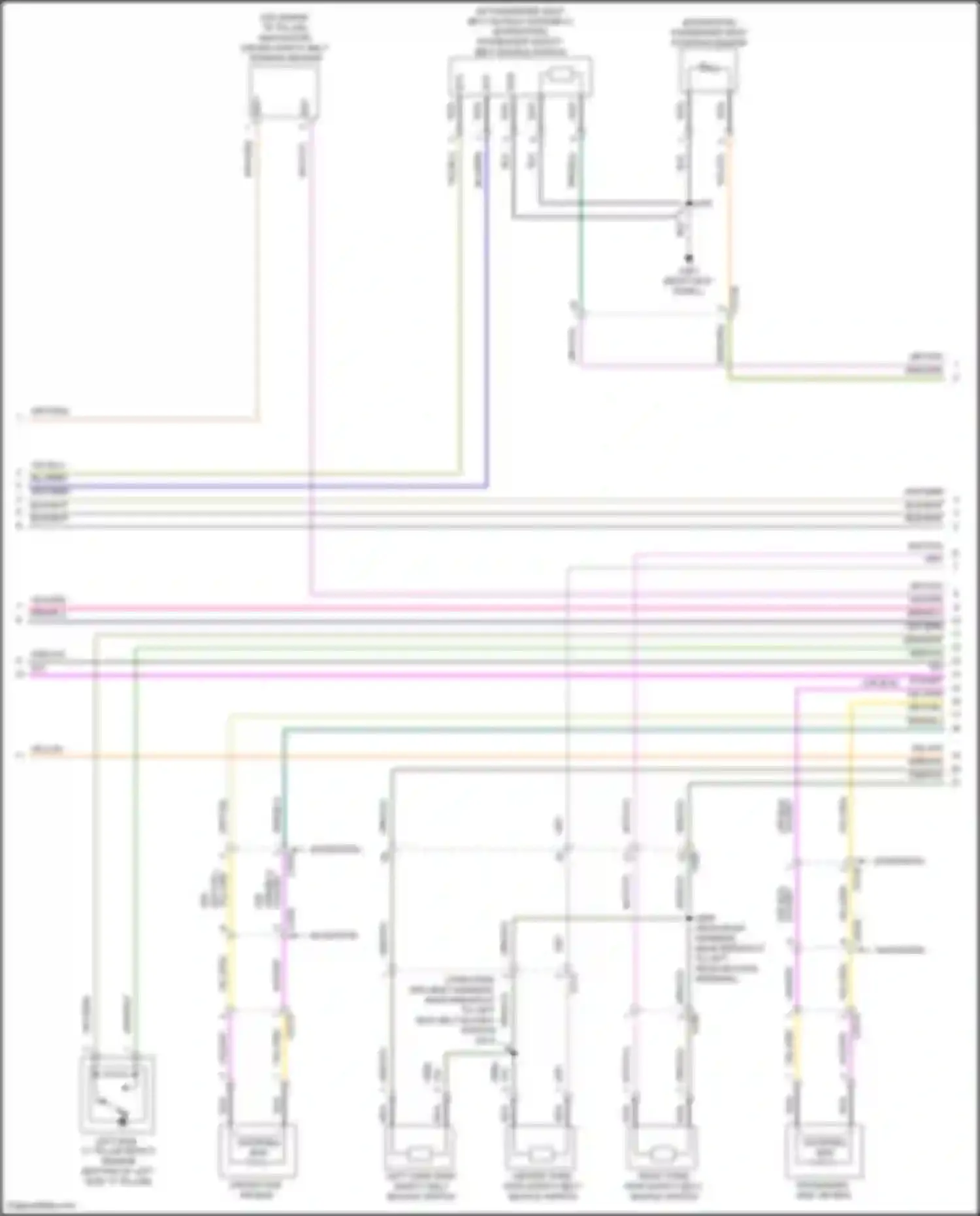 Wiring diagram driver safety belt tension sensor for Lincoln Navigator IV (2017-2022) (3 of 3)