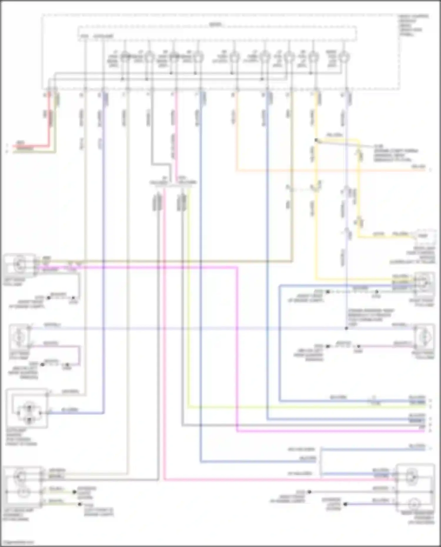 Wiring diagram rear lamp fade control module for Lincoln Navigator IV (2017-2022) (3 of 3)