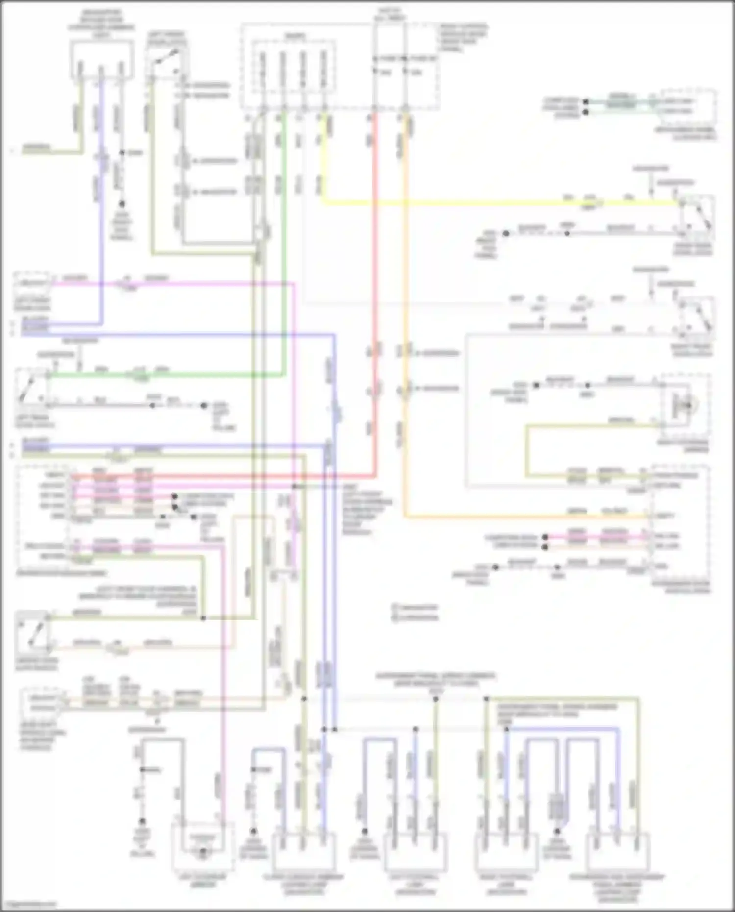 Wiring diagram rf dr ajar for Lincoln Navigator IV (2017-2022) (1 of 4)