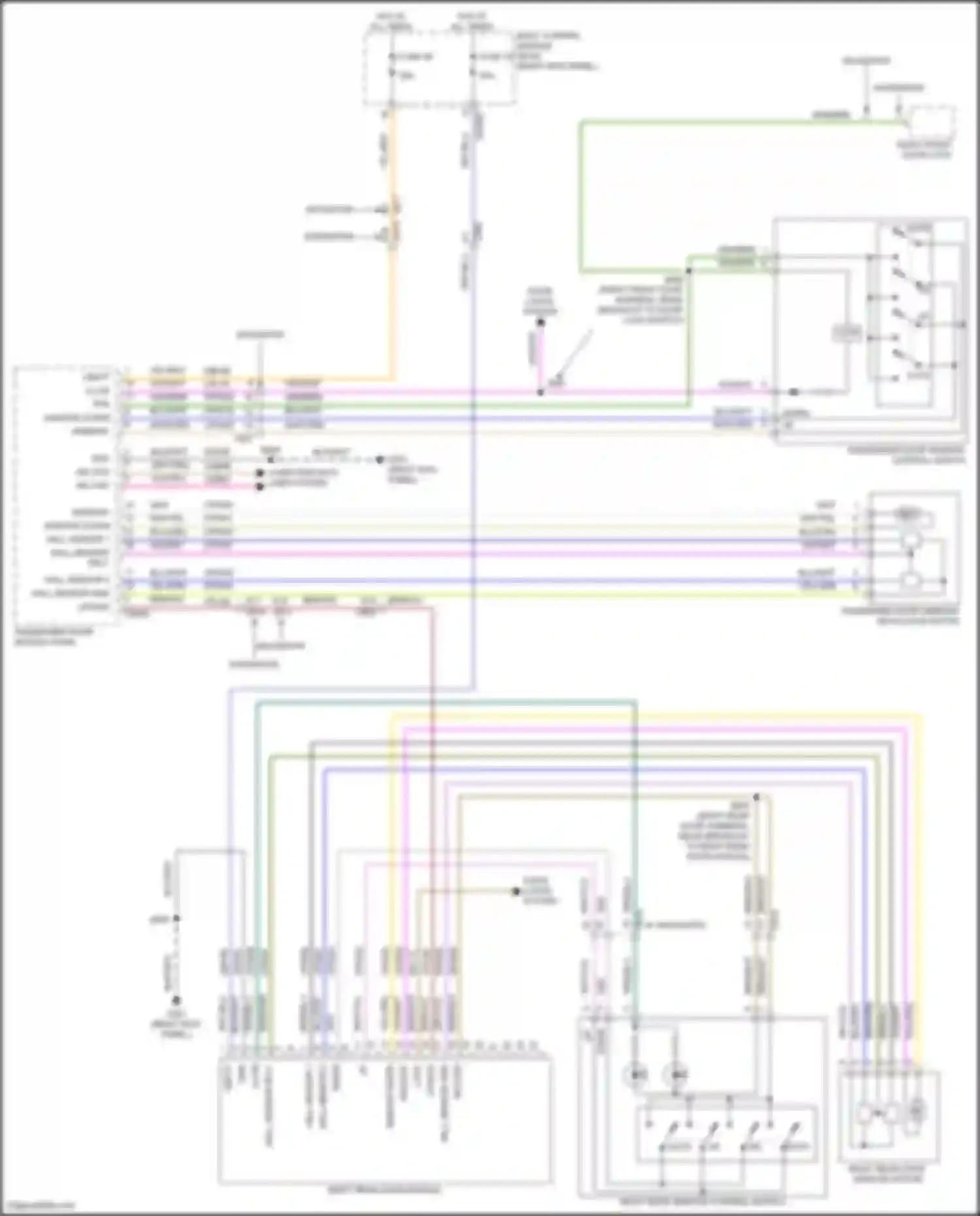 Wiring diagram right rear door module for Lincoln Navigator IV (2017-2022) (8 of 8)