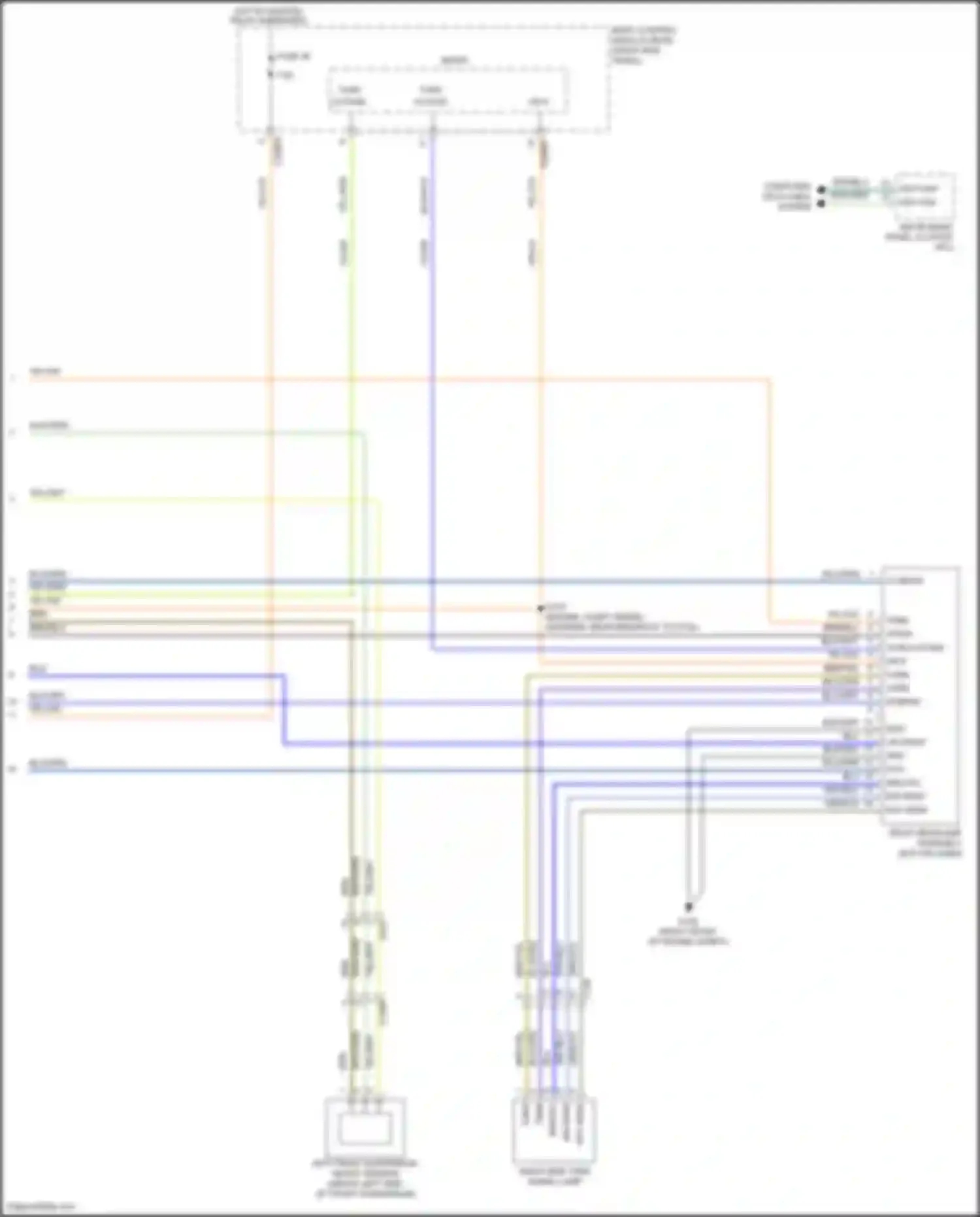 Wiring diagram right side turn signal lamp for Lincoln Navigator IV (2017-2022) (2 of 2)
