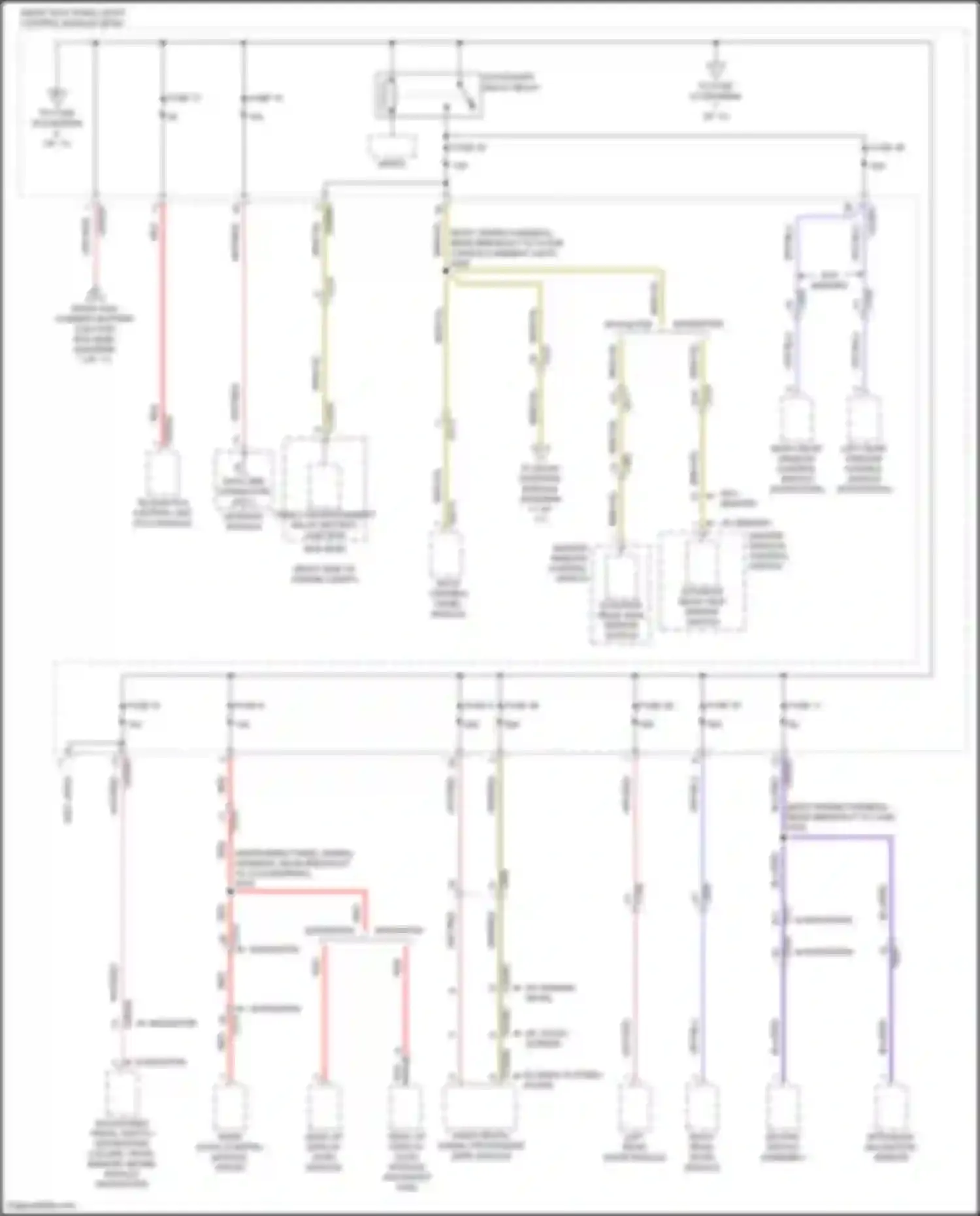 Wiring diagram w/ memory for Lincoln Navigator IV (2017-2022) (2 of 2)