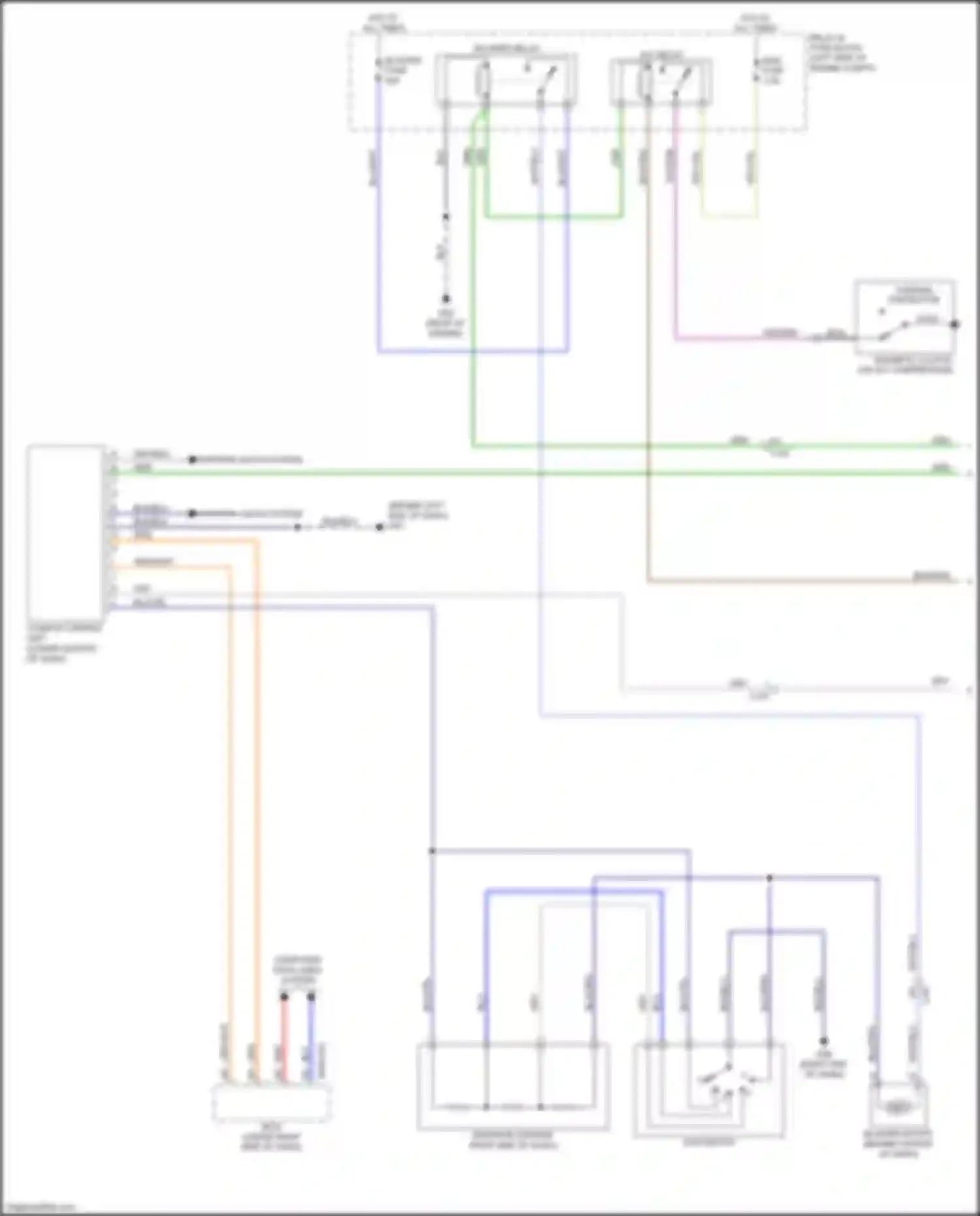 2 Mazda II facelift (2010-2014): Manual a/c circuit (1 of 2)