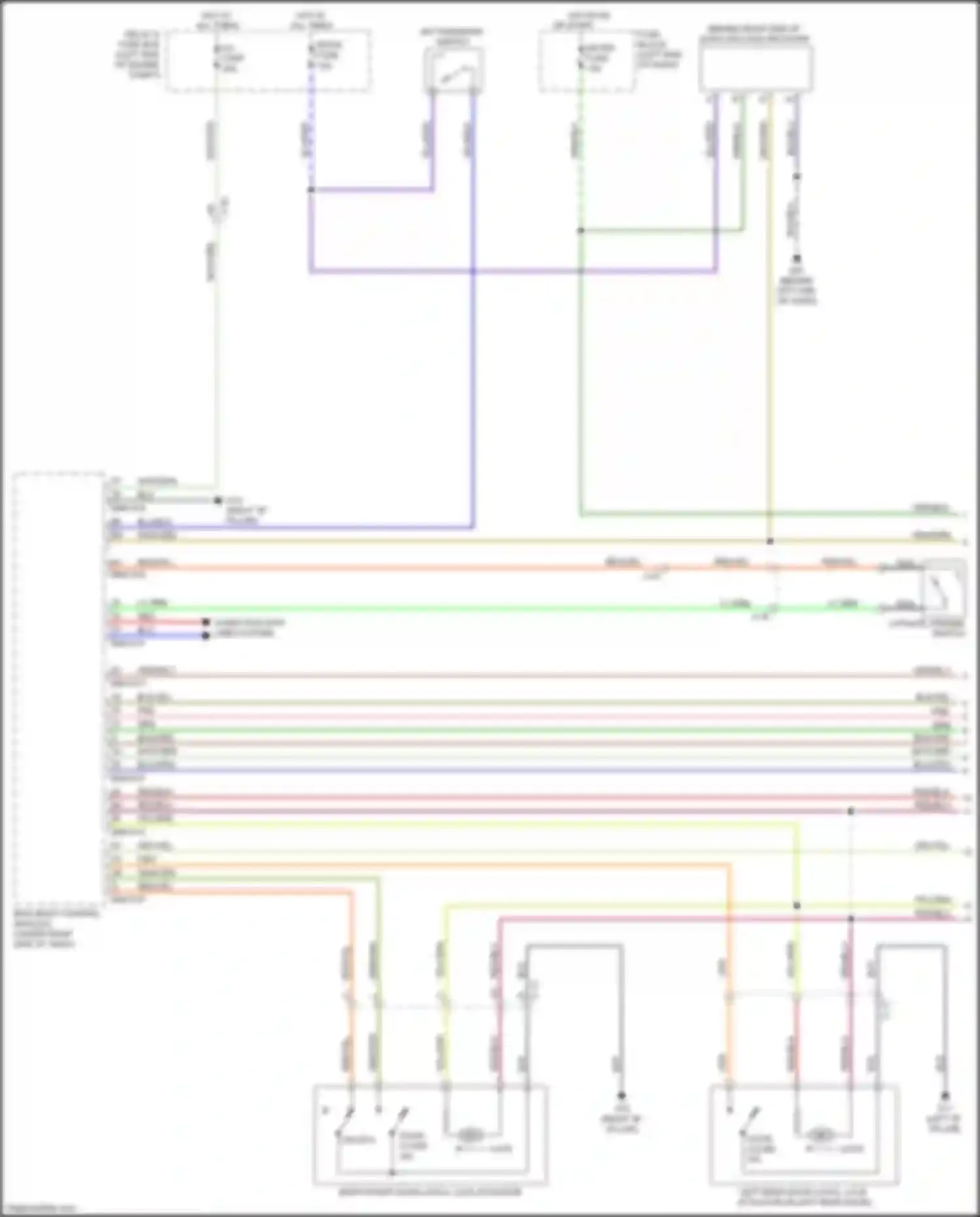 2 Mazda II facelift (2010-2014): Forced entry circuit (1 of 2)