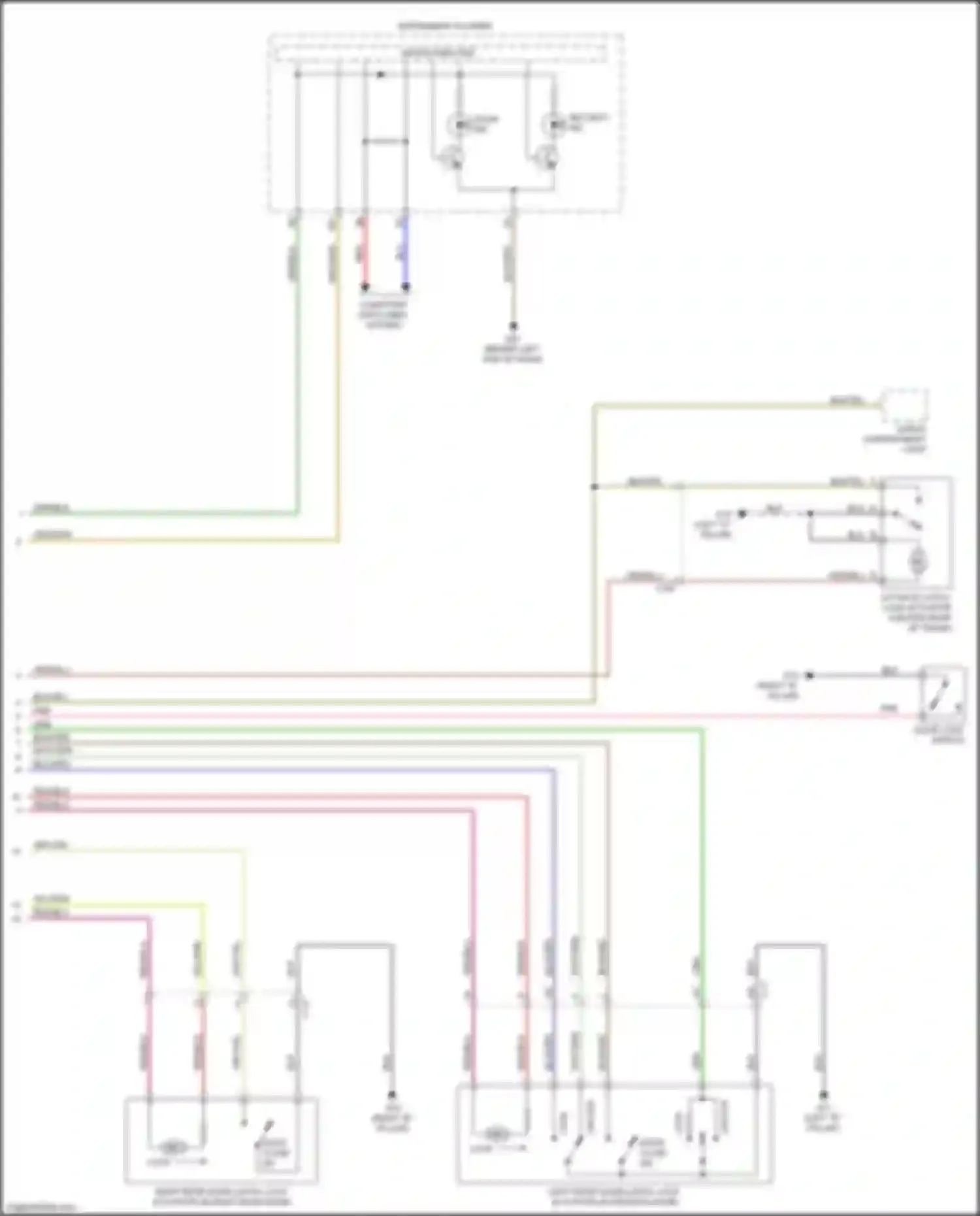 2 Mazda II facelift (2010-2014): Forced entry circuit (2 of 2)