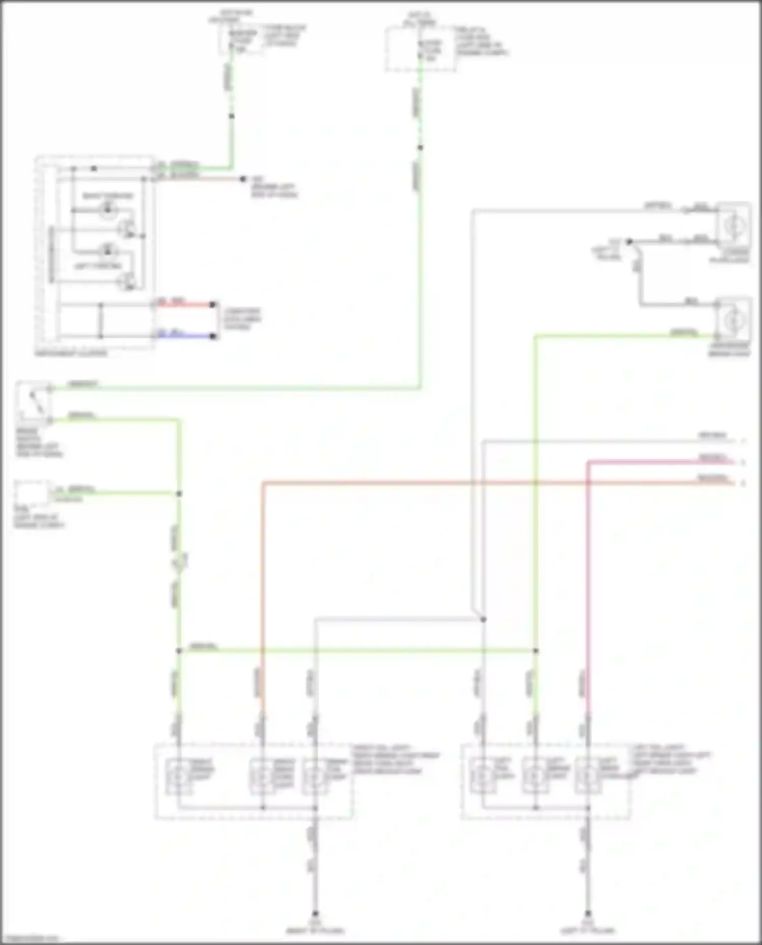 2 Mazda II facelift (2010-2014): Exterior lamps circuit (1 of 2)