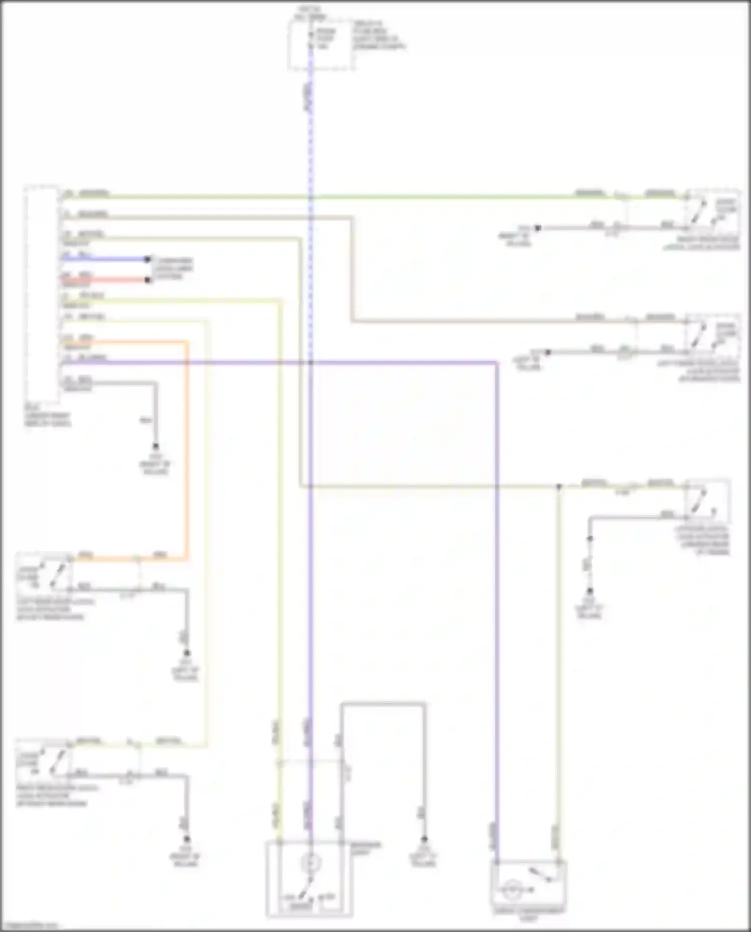 2 Mazda II facelift (2010-2014): Courtesy lamps circuit