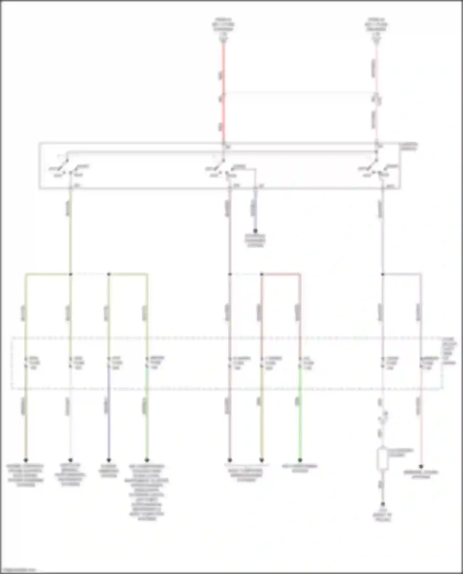 2 Mazda II facelift (2010-2014): Power distribution circuit (2 of 2)