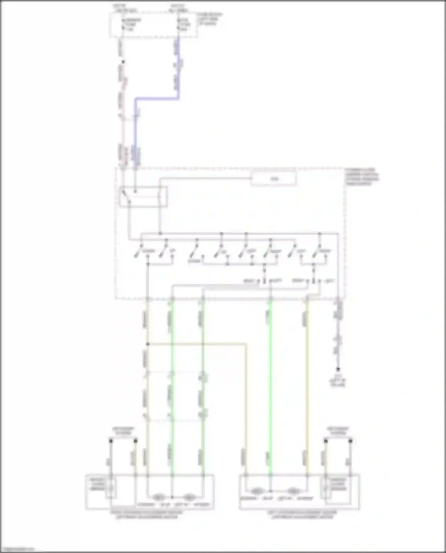 2 Mazda II facelift (2010-2014): Power mirrors circuit