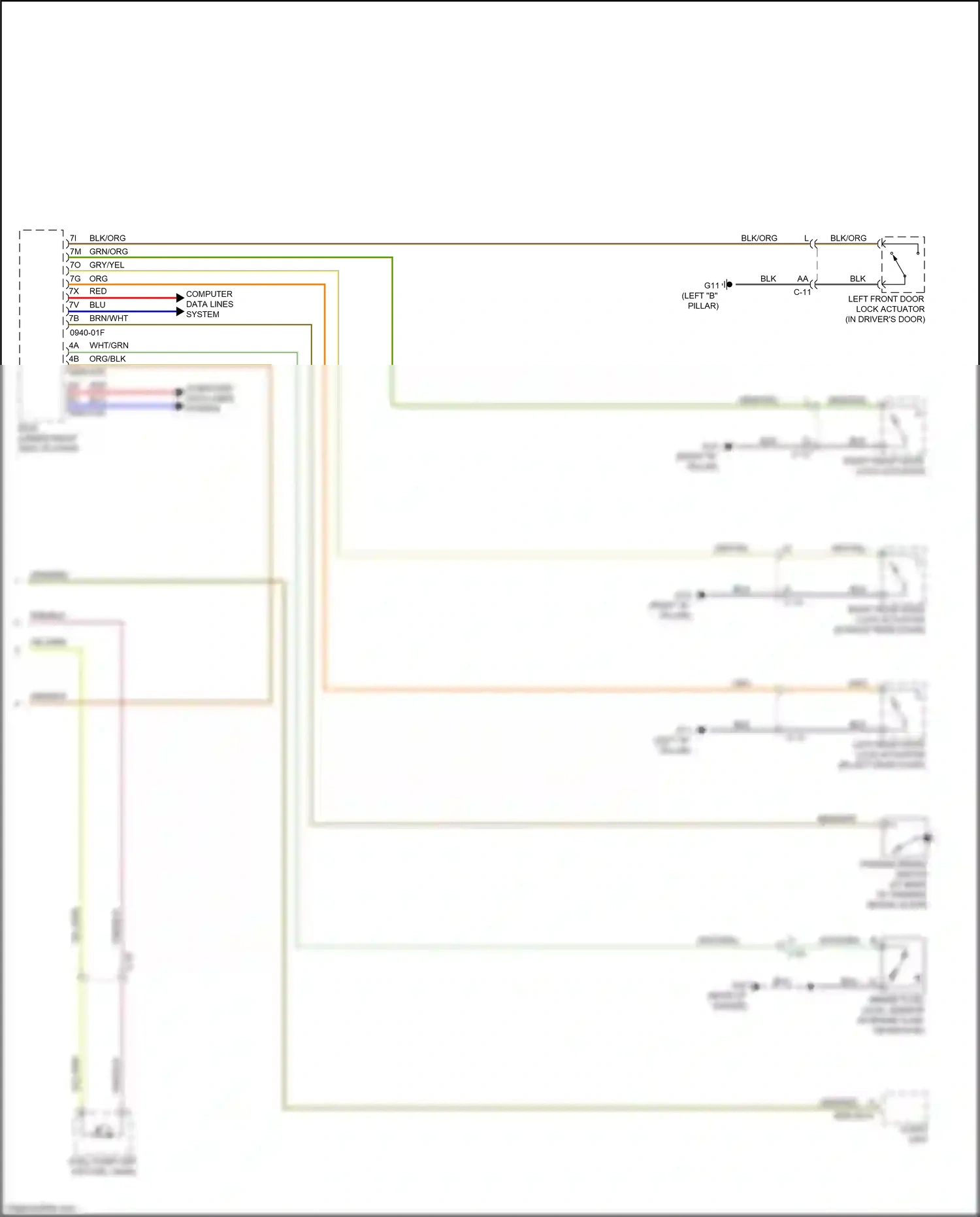 Wiring diagram blk for Mazda 2 II facelift (2010-2014) (25 of 39)
