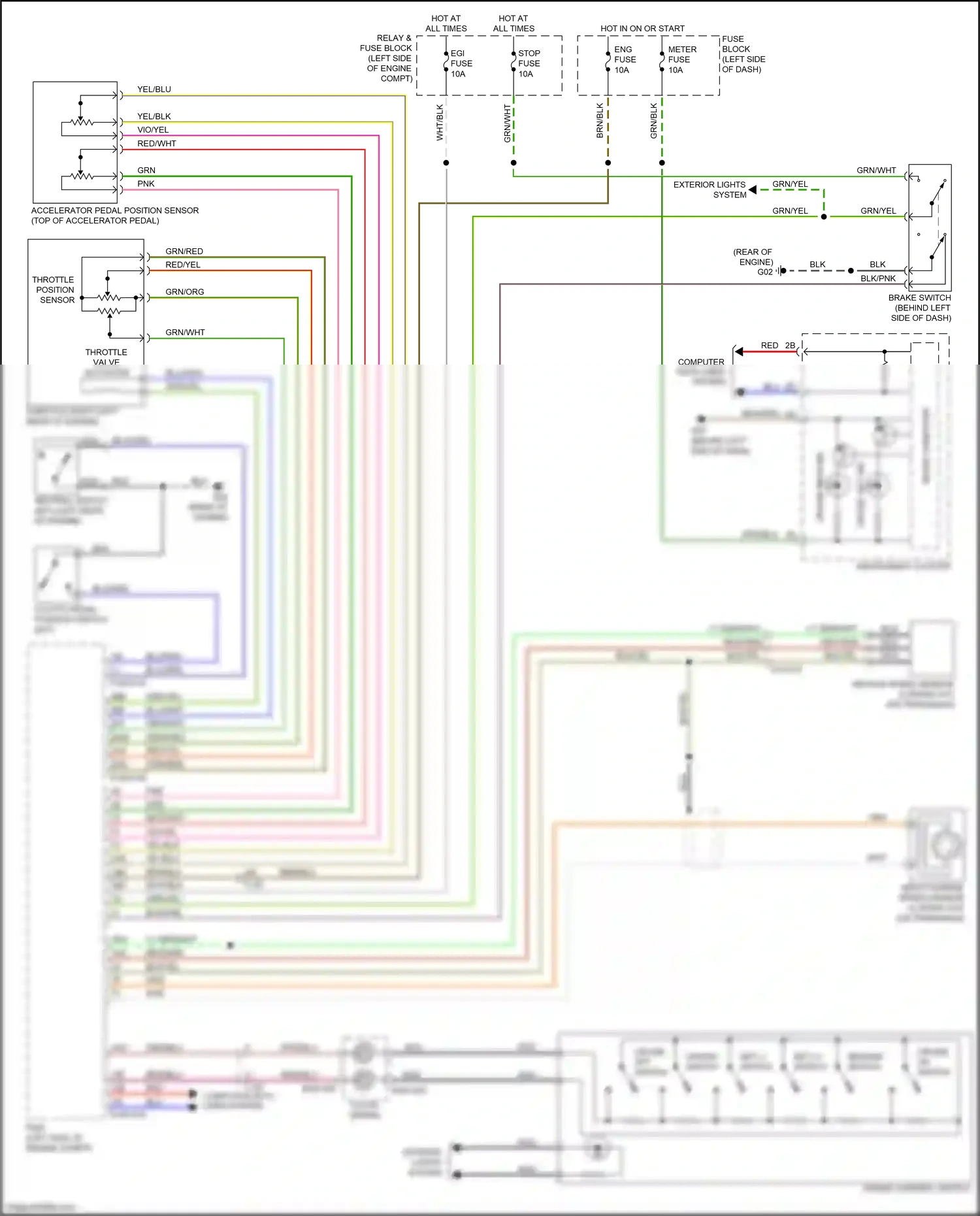 Mazda 2 II facelift (2010-2014) cancel switch wiring diagram  (1 of 1)
