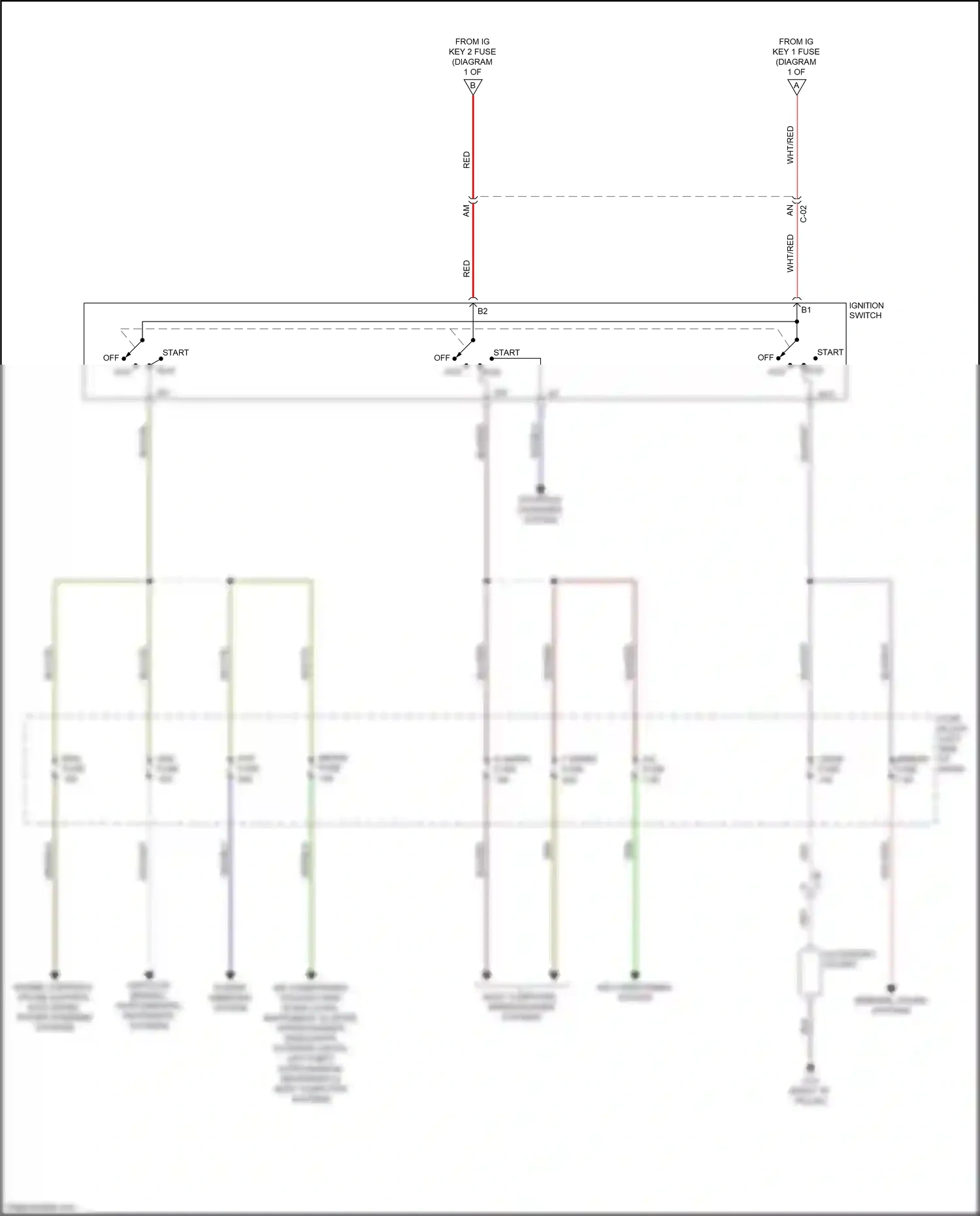 Wiring diagram gry/wht for Mazda 2 II facelift (2010-2014) (2 of 5)
