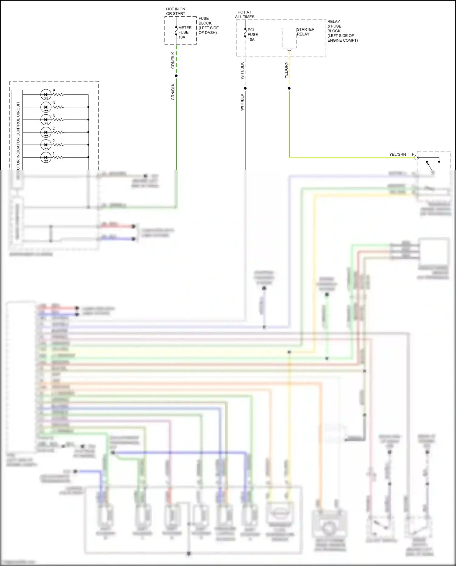 Mazda 2 II facelift (2010-2014) (on transaxle) wiring diagram  (3 of 4)