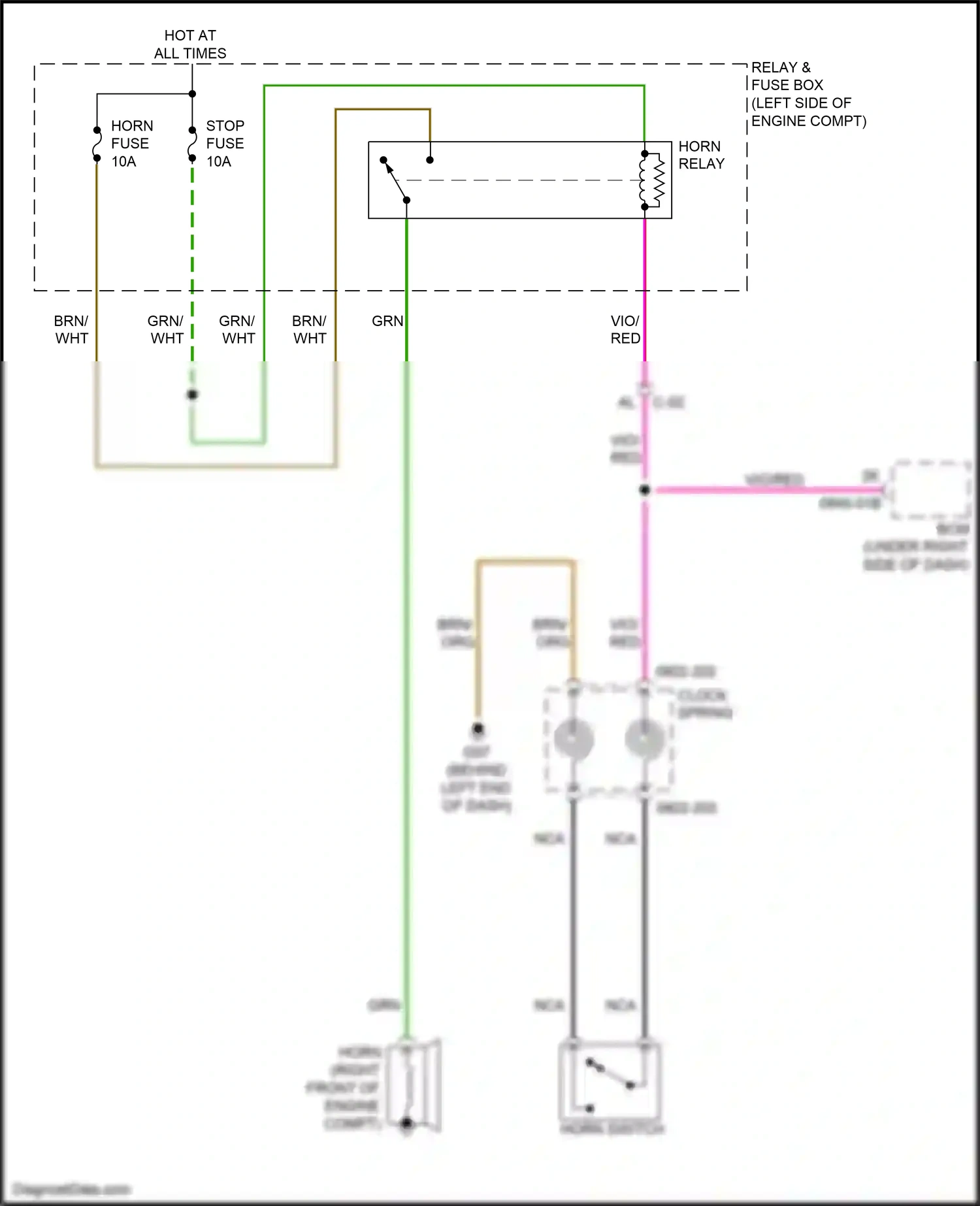 Mazda 2 II facelift (2010-2014) red wiring diagram  (14 of 38)