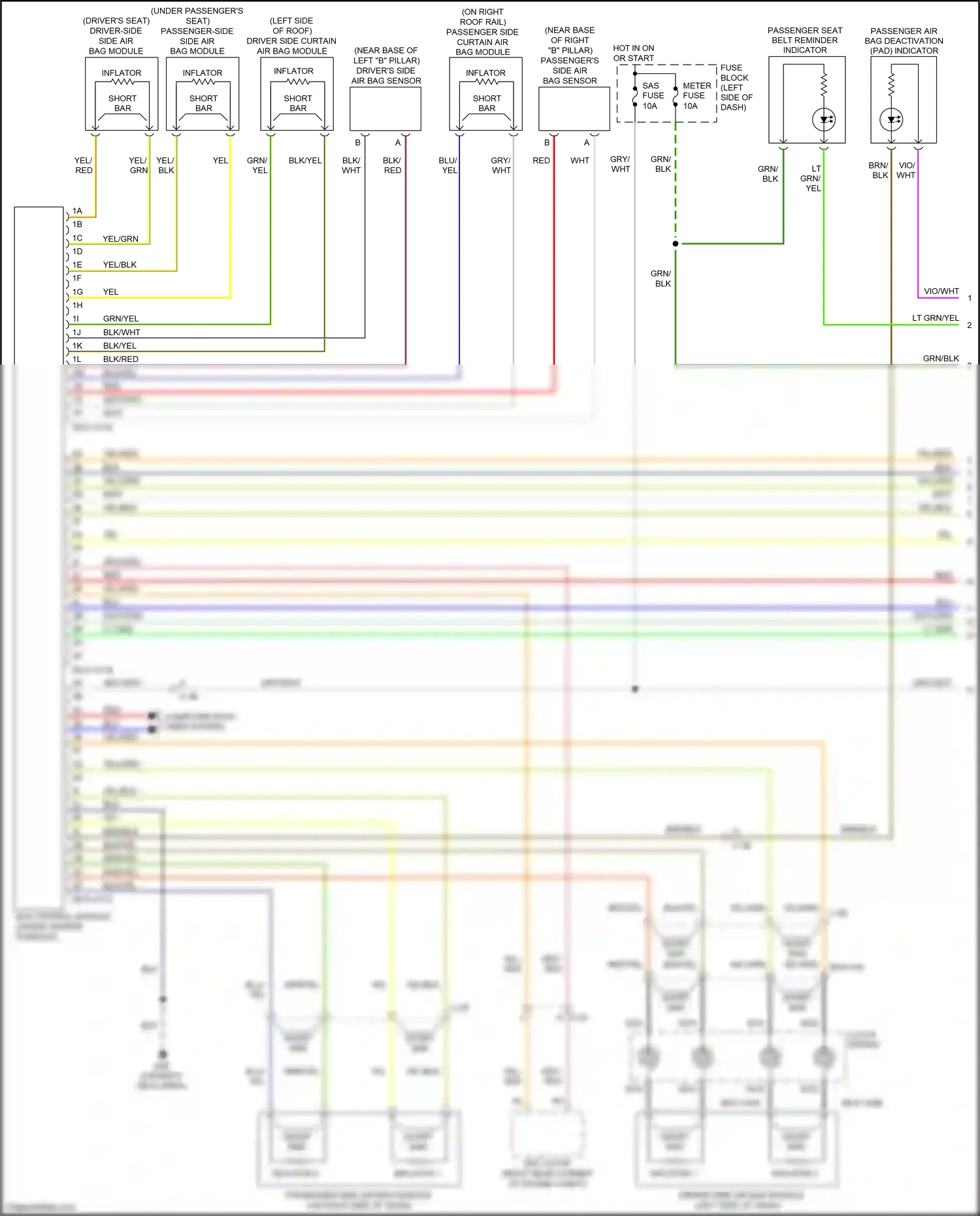 Wiring diagram yel/blk for Mazda 2 II facelift (2010-2014) (4 of 7)