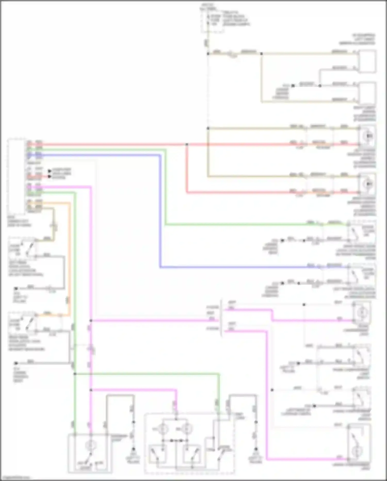 3 MPS Mazda II facelift (2011-2013): Courtesy lamps circuit