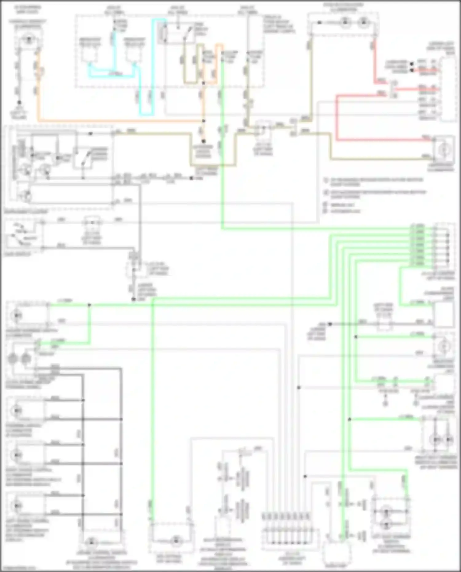 3 MPS Mazda II facelift (2011-2013): Instrument illumination circuit