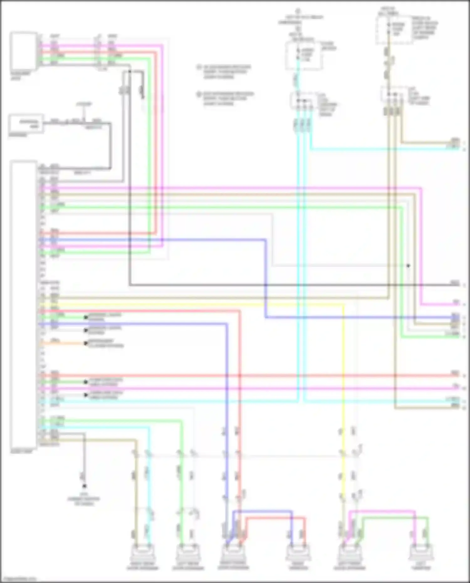 3 MPS Mazda II facelift (2011-2013): Navigation circuit, w/o bose (1 of 2)