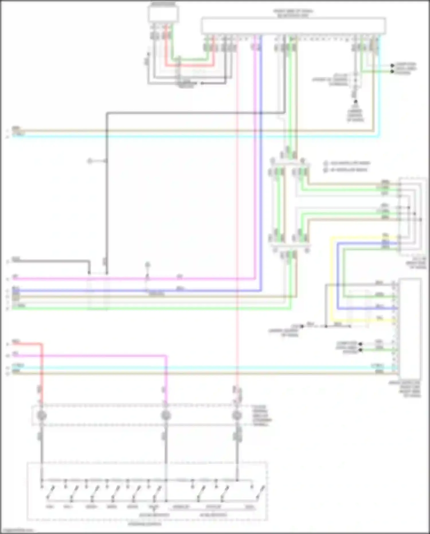 3 MPS Mazda II facelift (2011-2013): Navigation circuit, w/o bose (2 of 2)