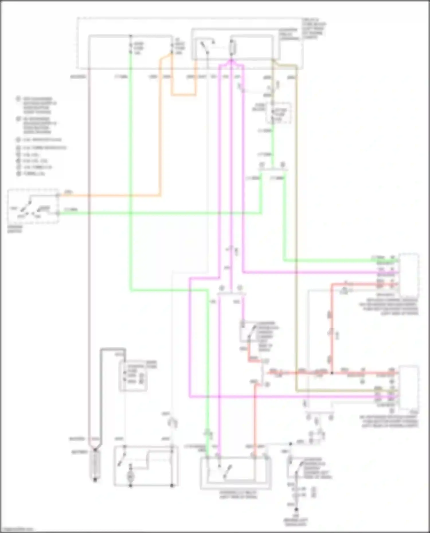 3 MPS Mazda II facelift (2011-2013): Starting circuit, m/t