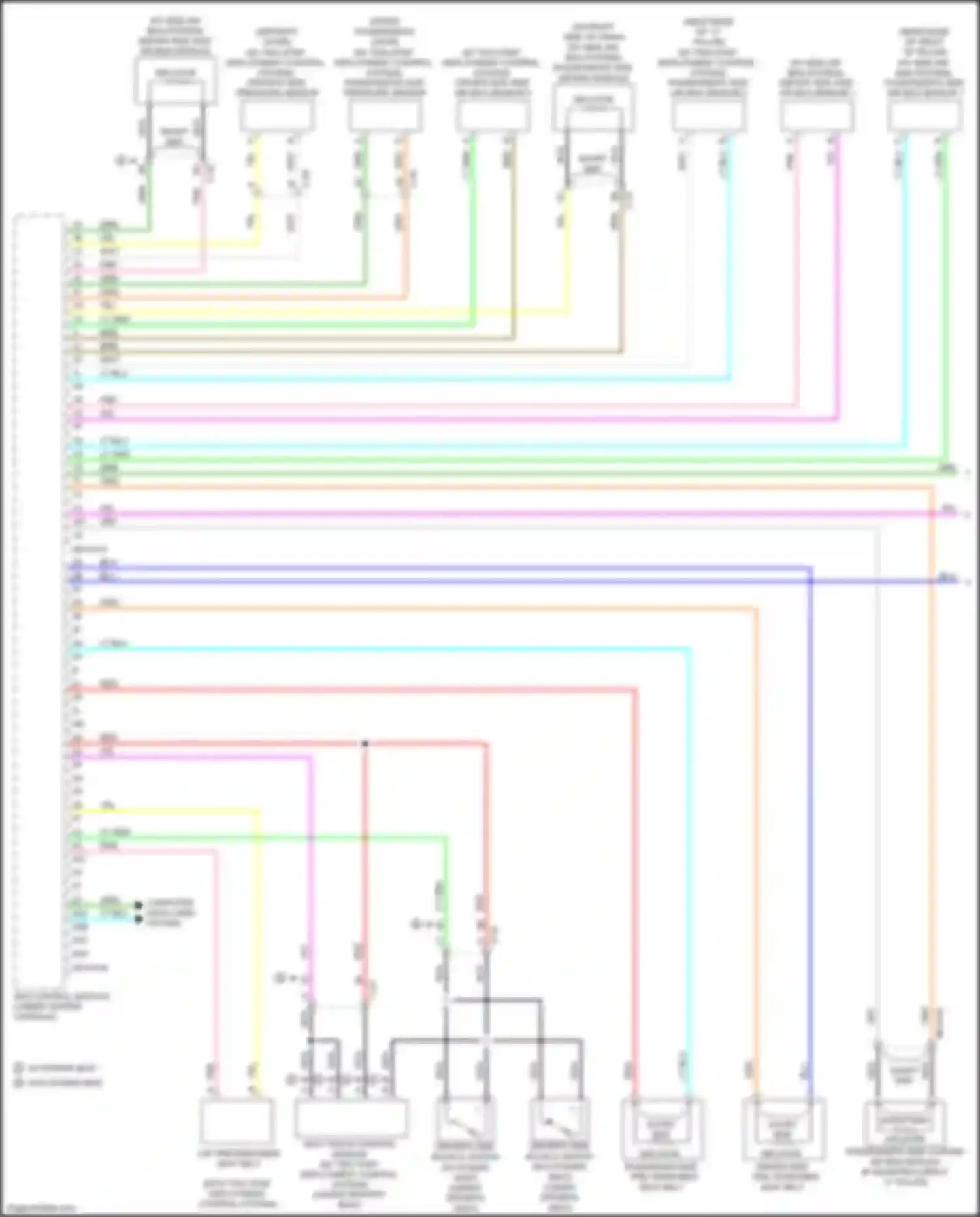 3 MPS Mazda II facelift (2011-2013): Supplemental restraints circuit (1 of 2)