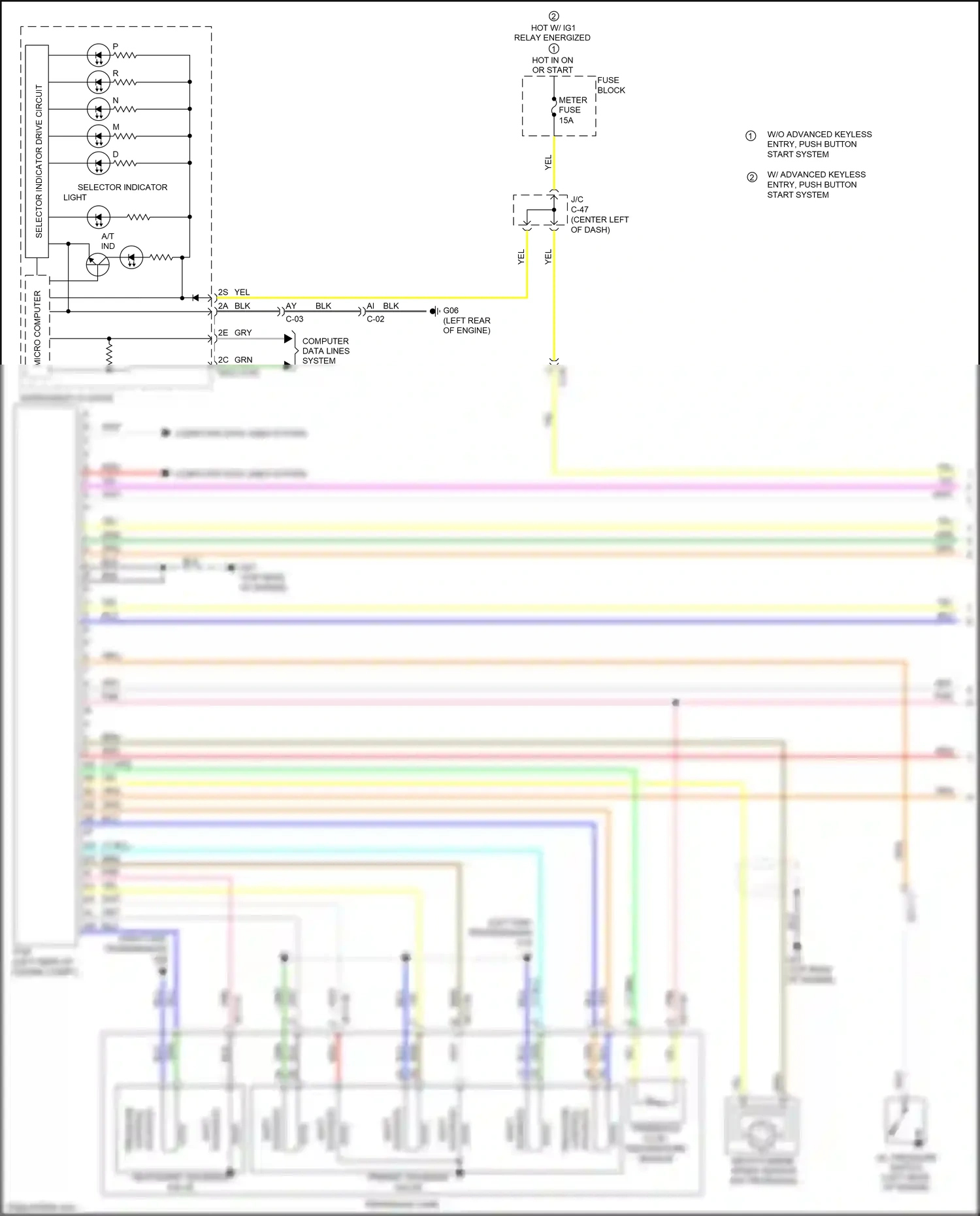 Mazda 3 MPS II facelift (2011-2013) control wiring diagram  (1 of 1)