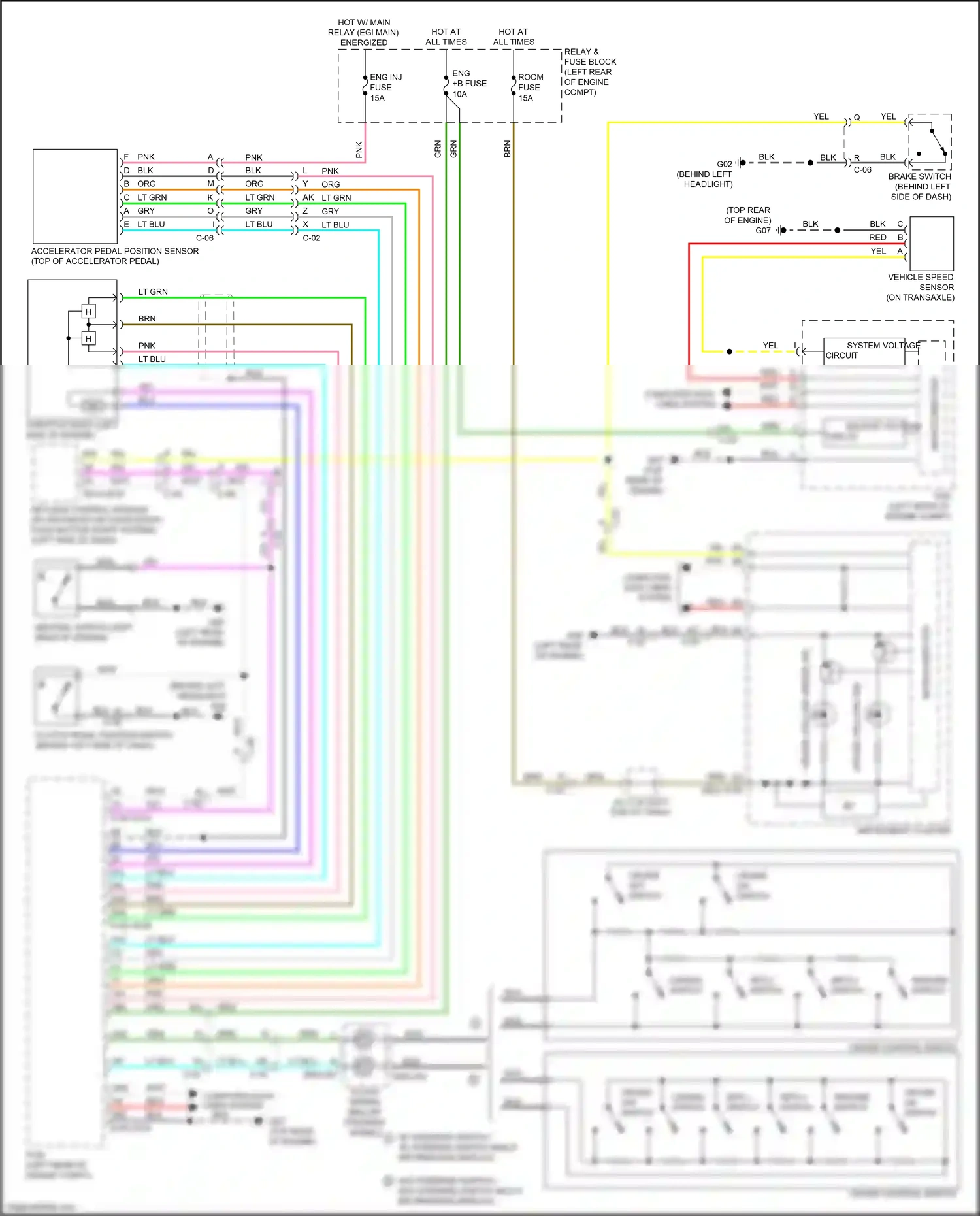 Mazda 3 MPS II facelift (2011-2013) set switch wiring diagram  (3 of 4)