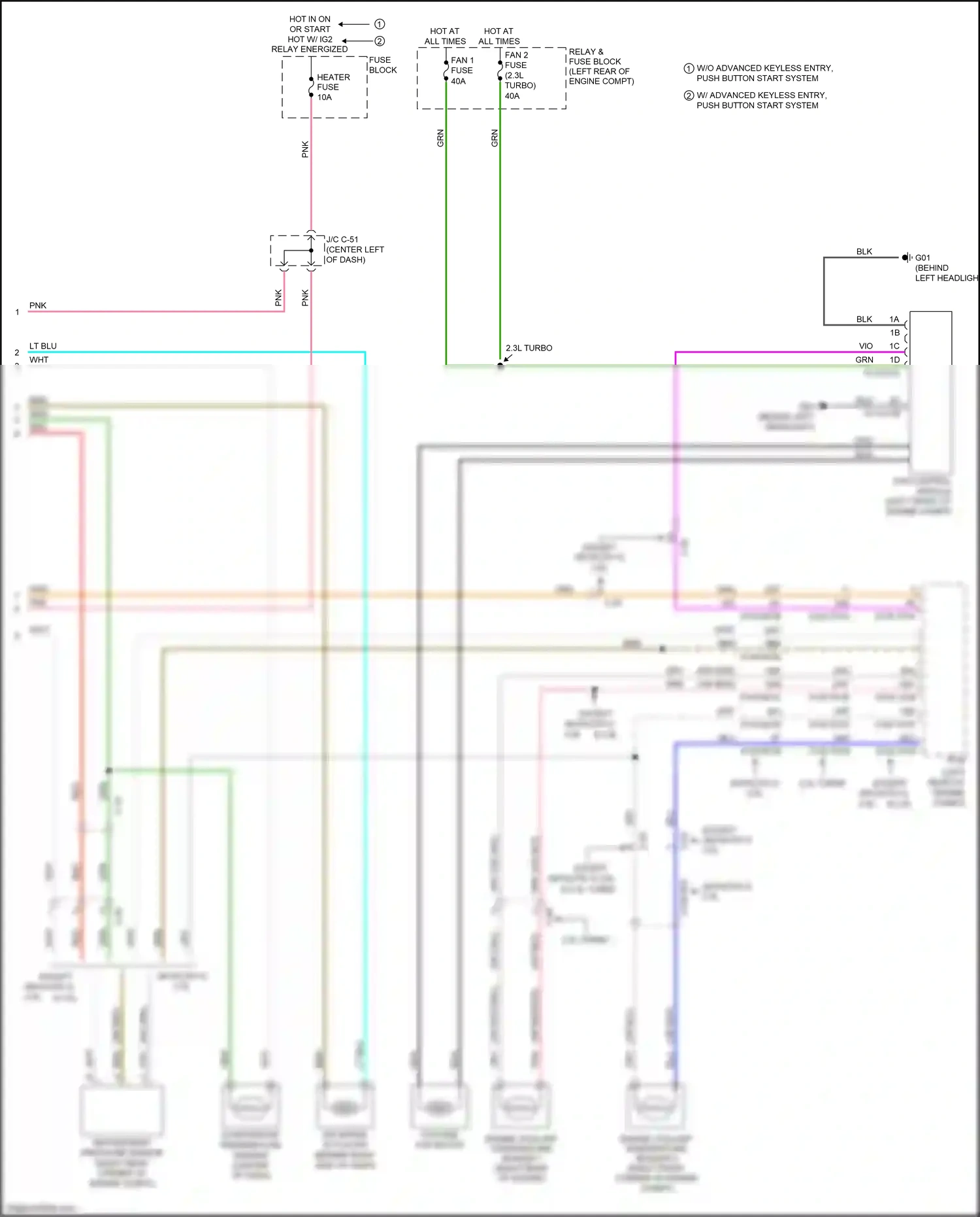 Mazda 3 MPS II facelift (2011-2013) w/ advanced keyless entry, push button start system wiring diagram  (16 of 29)