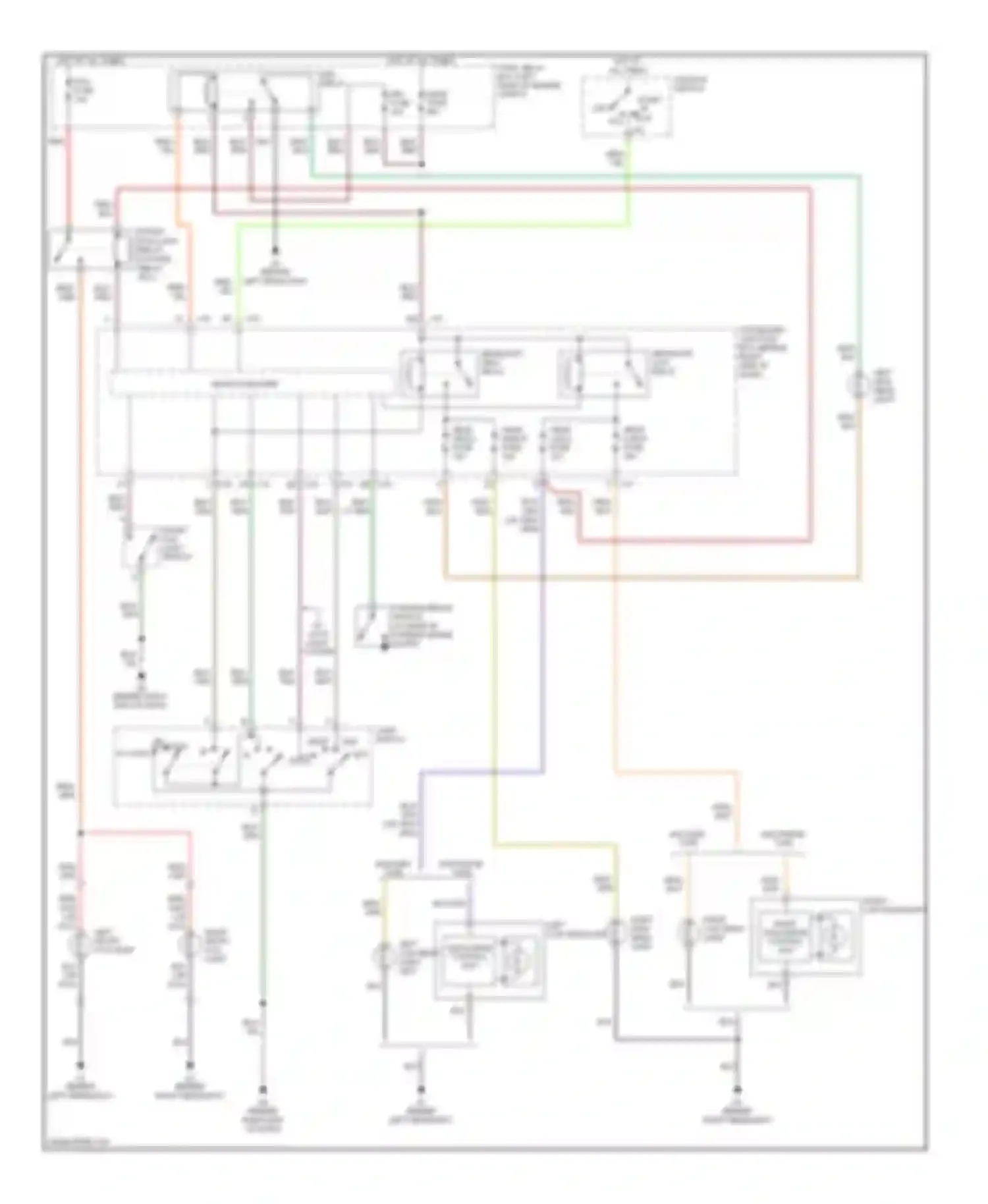 3 Mazda BK facelift (2006-2009): Headlights circuit, with drl