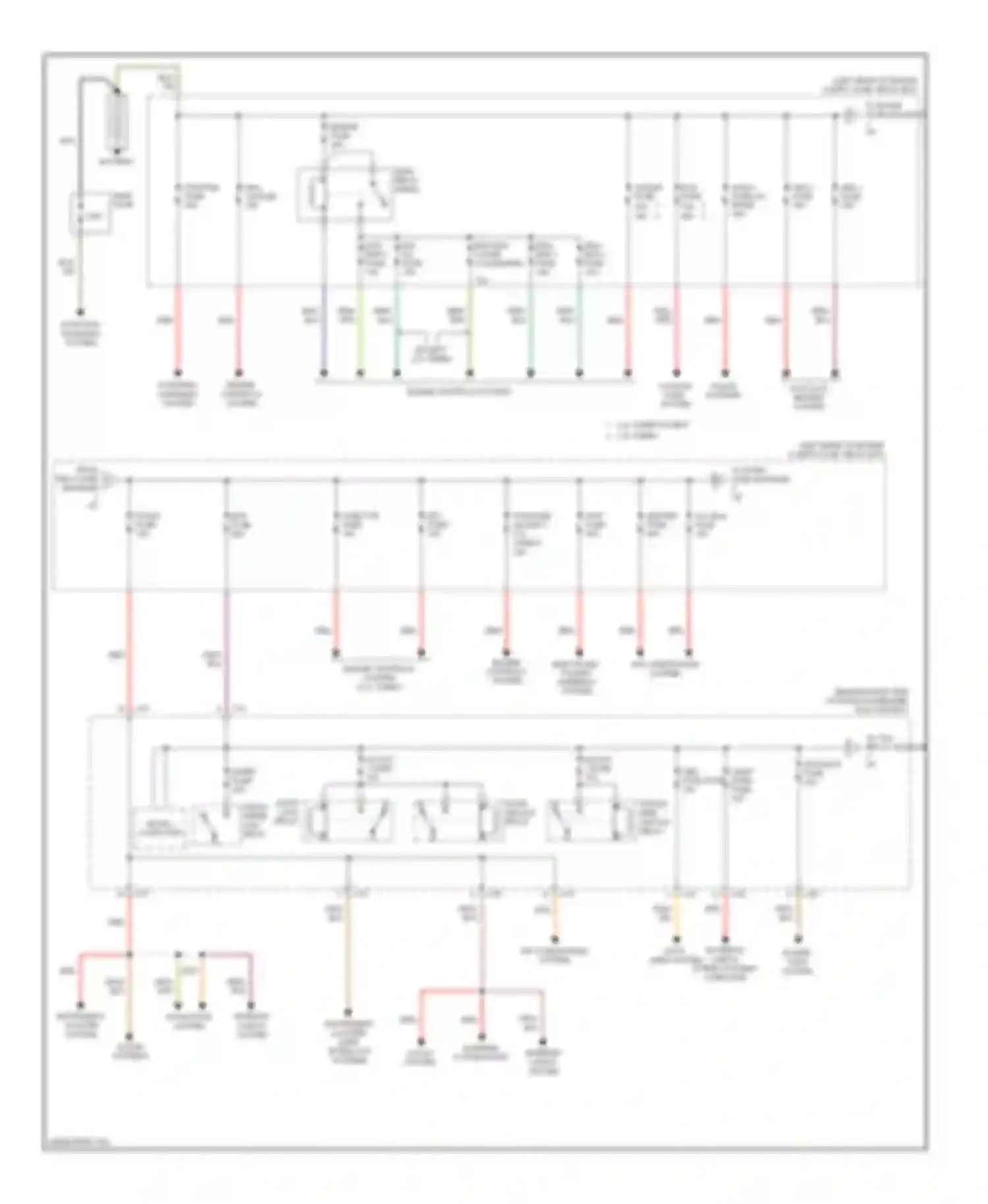 3 Mazda BK facelift (2006-2009): Power distribution circuit (1 of 3)